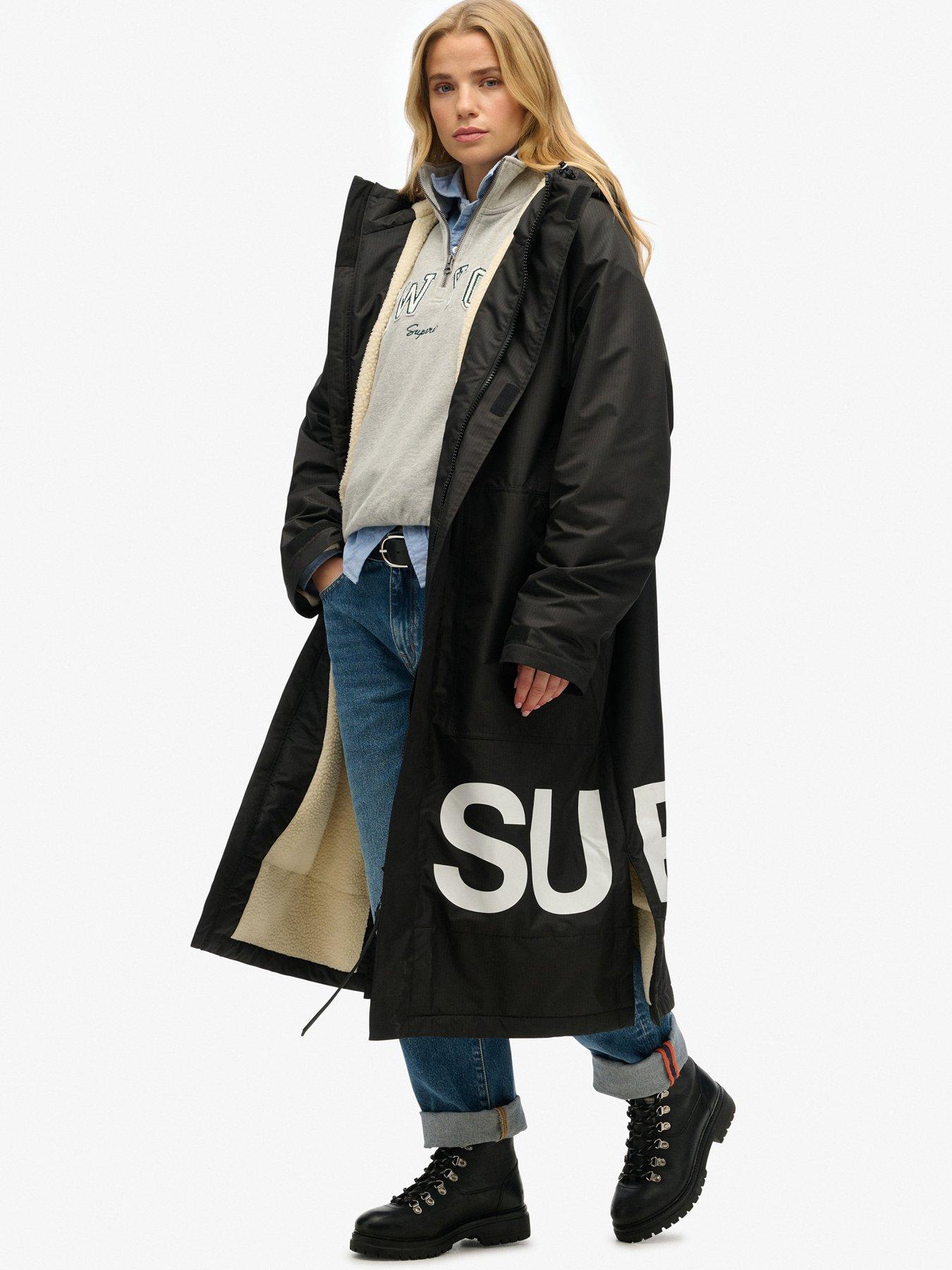 Image 4 of 6 of Superdry Robe - Black/White
