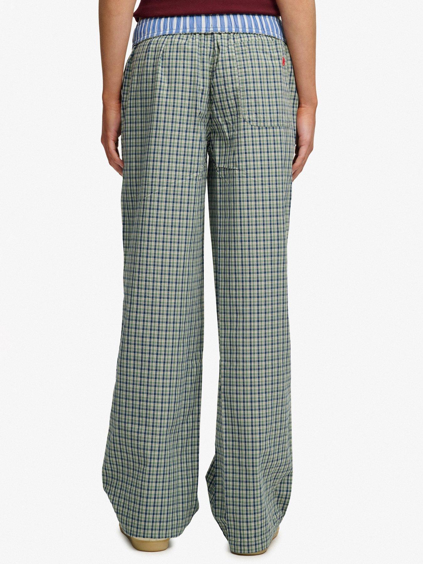 Image 2 of 7 of Superdry MINI CHECK COTTON TROUSER