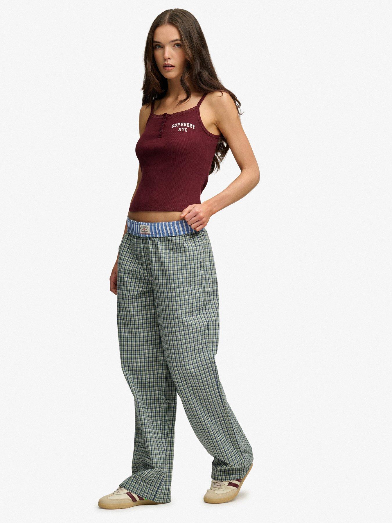 Image 5 of 7 of Superdry MINI CHECK COTTON TROUSER