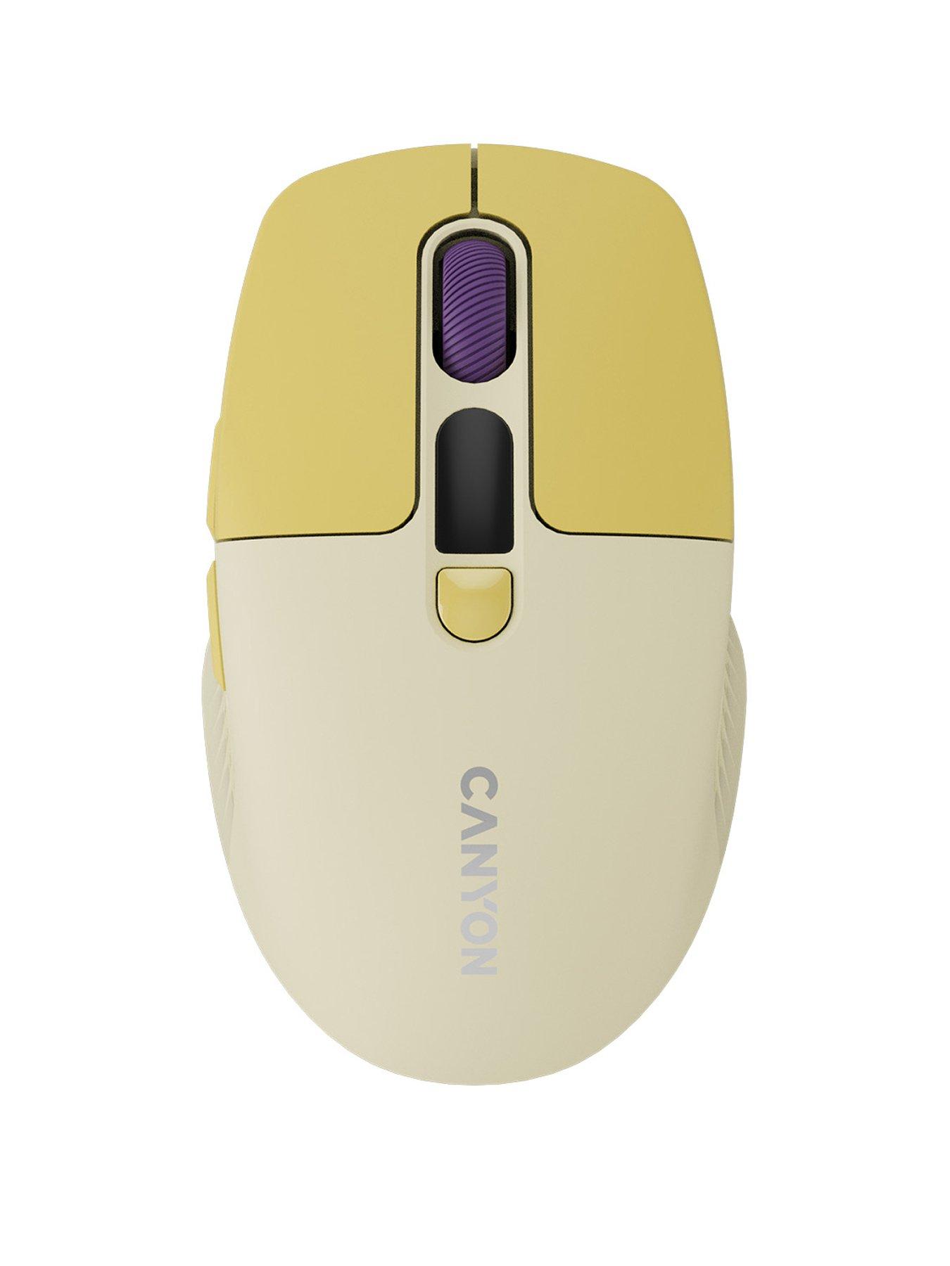 Canyon mouse MW-26 LCD Silent Dual Mode Wireless Yellow