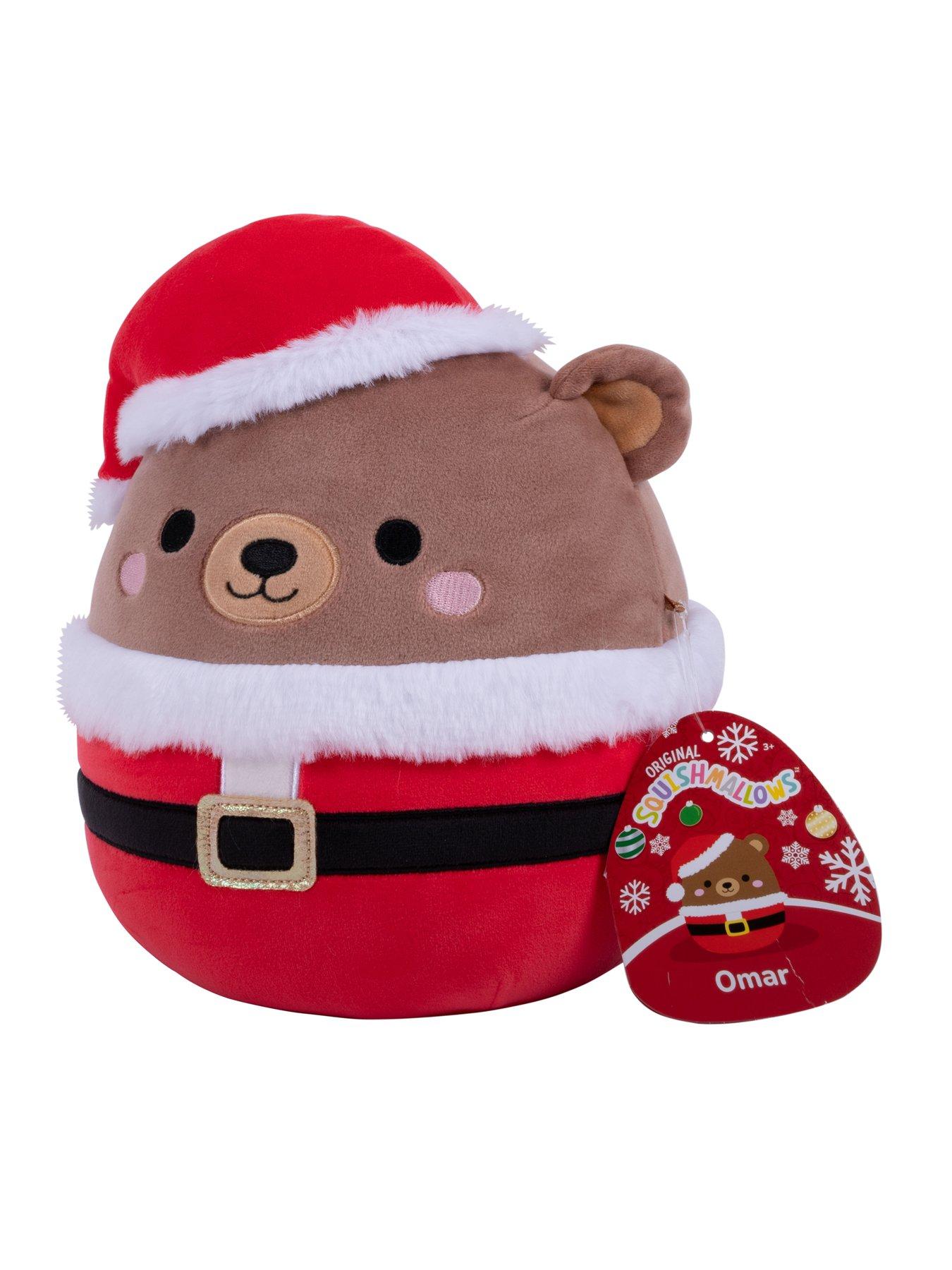 Image 2 of 5 of Squishmallows 7.5" Squishmallows Omar - Brown Bear With Santa Outfit