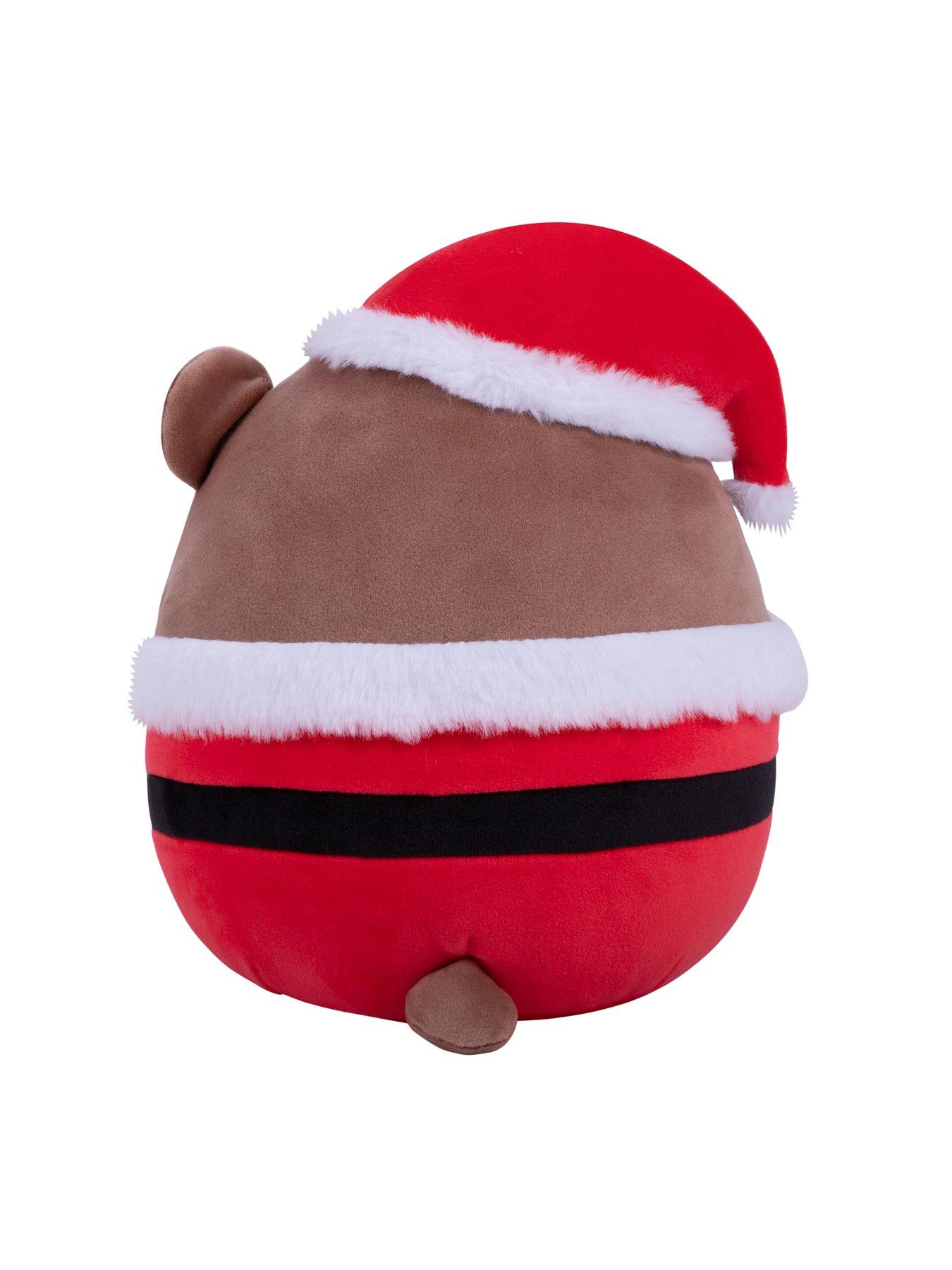 Image 4 of 5 of Squishmallows 7.5" Squishmallows Omar - Brown Bear With Santa Outfit