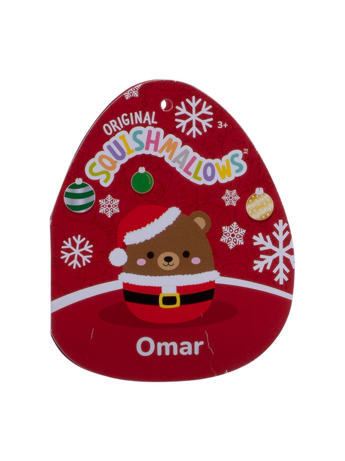 Image 5 of 5 of Squishmallows 7.5" Squishmallows Omar - Brown Bear With Santa Outfit