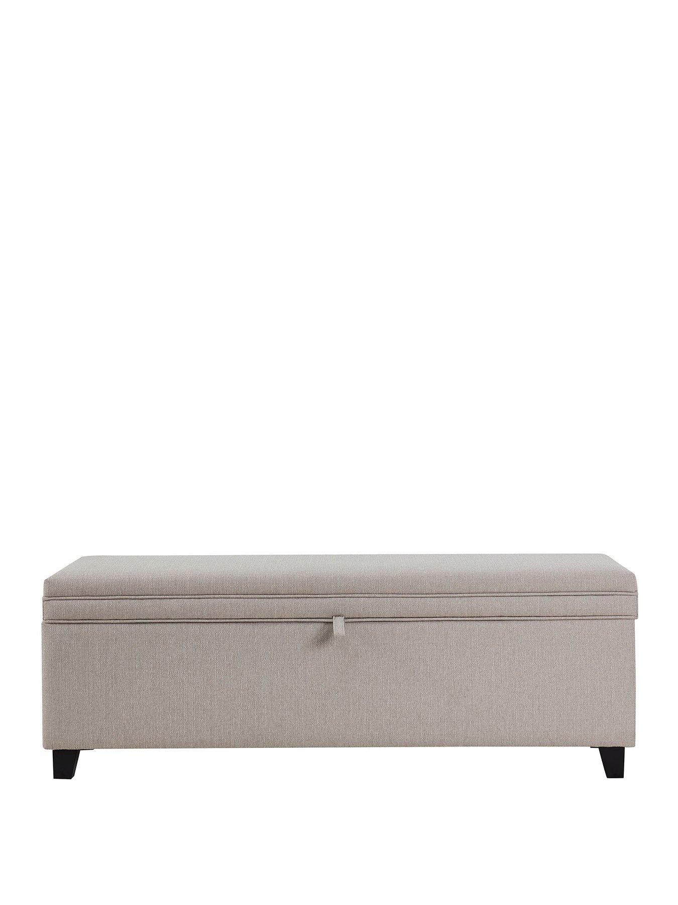 Image 2 of 7 of Dusk Windermere Storage Ottoman - Stone Grey