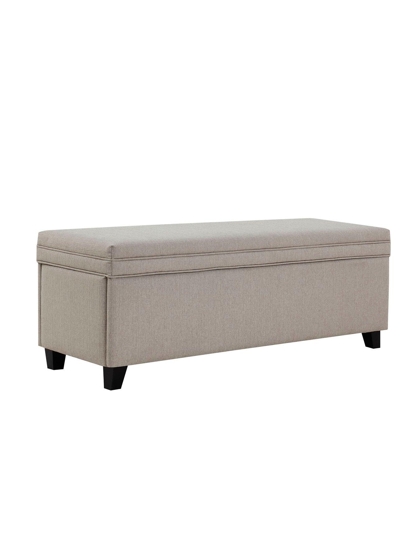 Image 4 of 7 of Dusk Windermere Storage Ottoman - Stone Grey