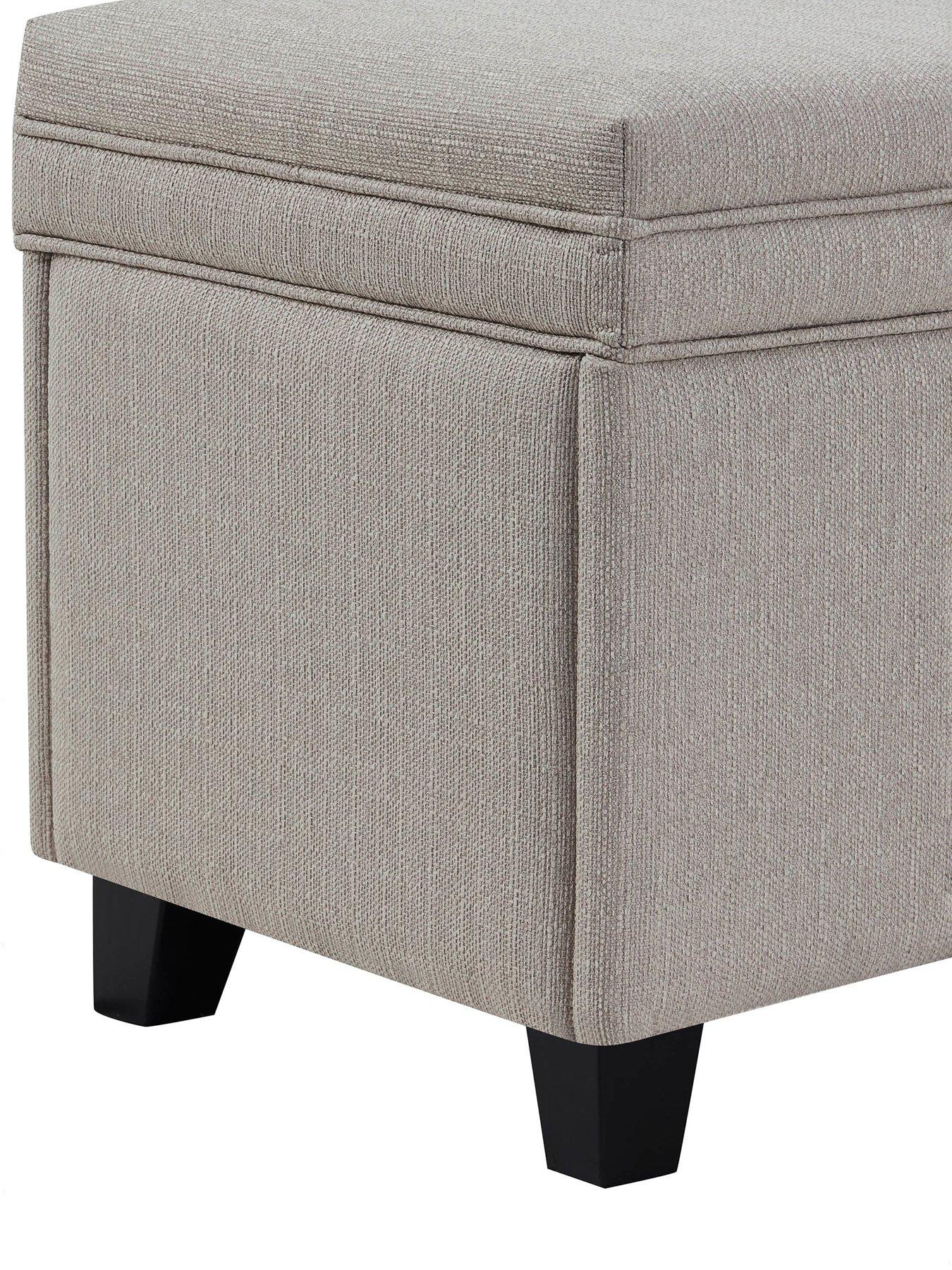 Image 5 of 7 of Dusk Windermere Storage Ottoman - Stone Grey