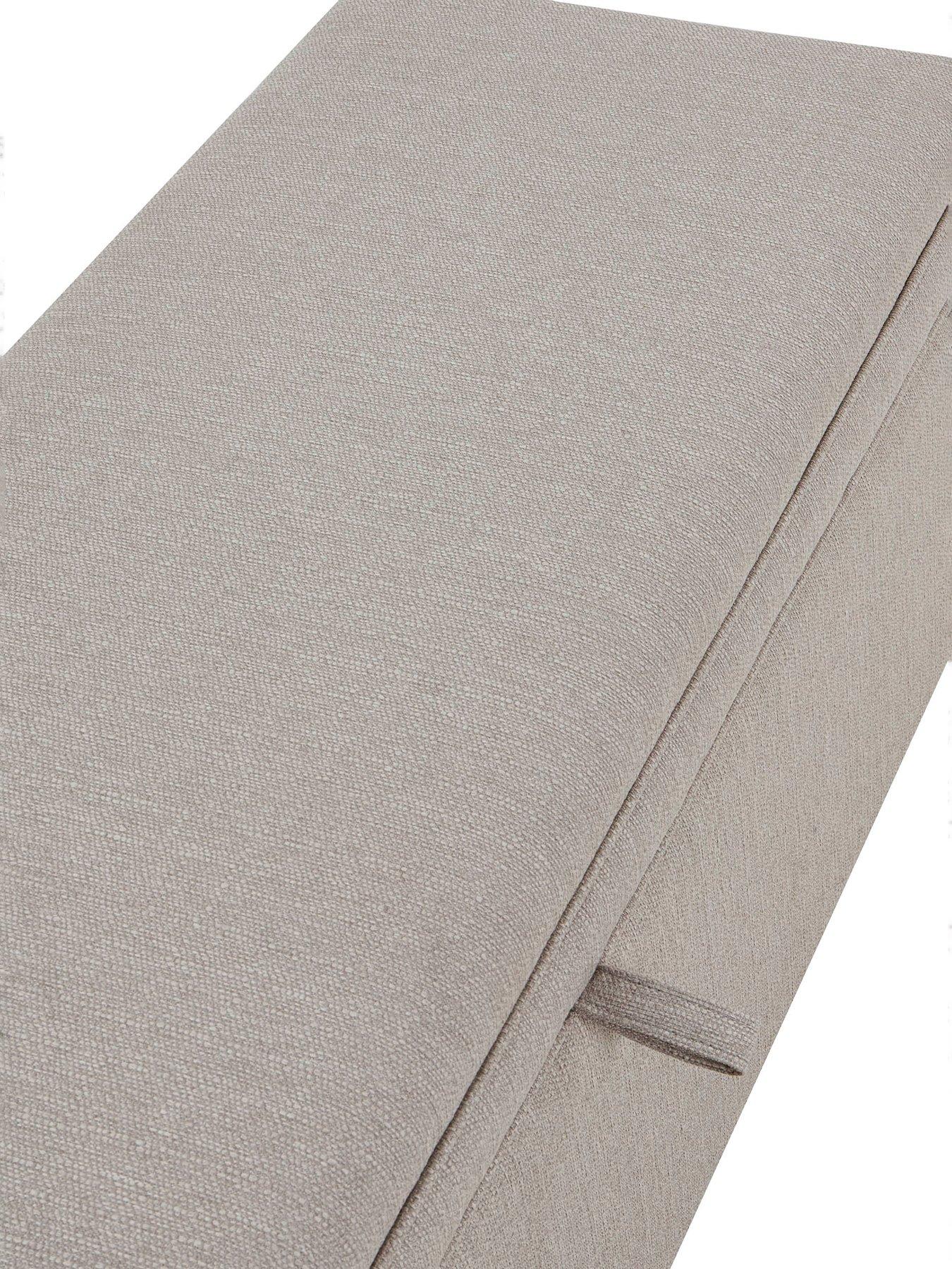 Image 6 of 7 of Dusk Windermere Storage Ottoman - Stone Grey