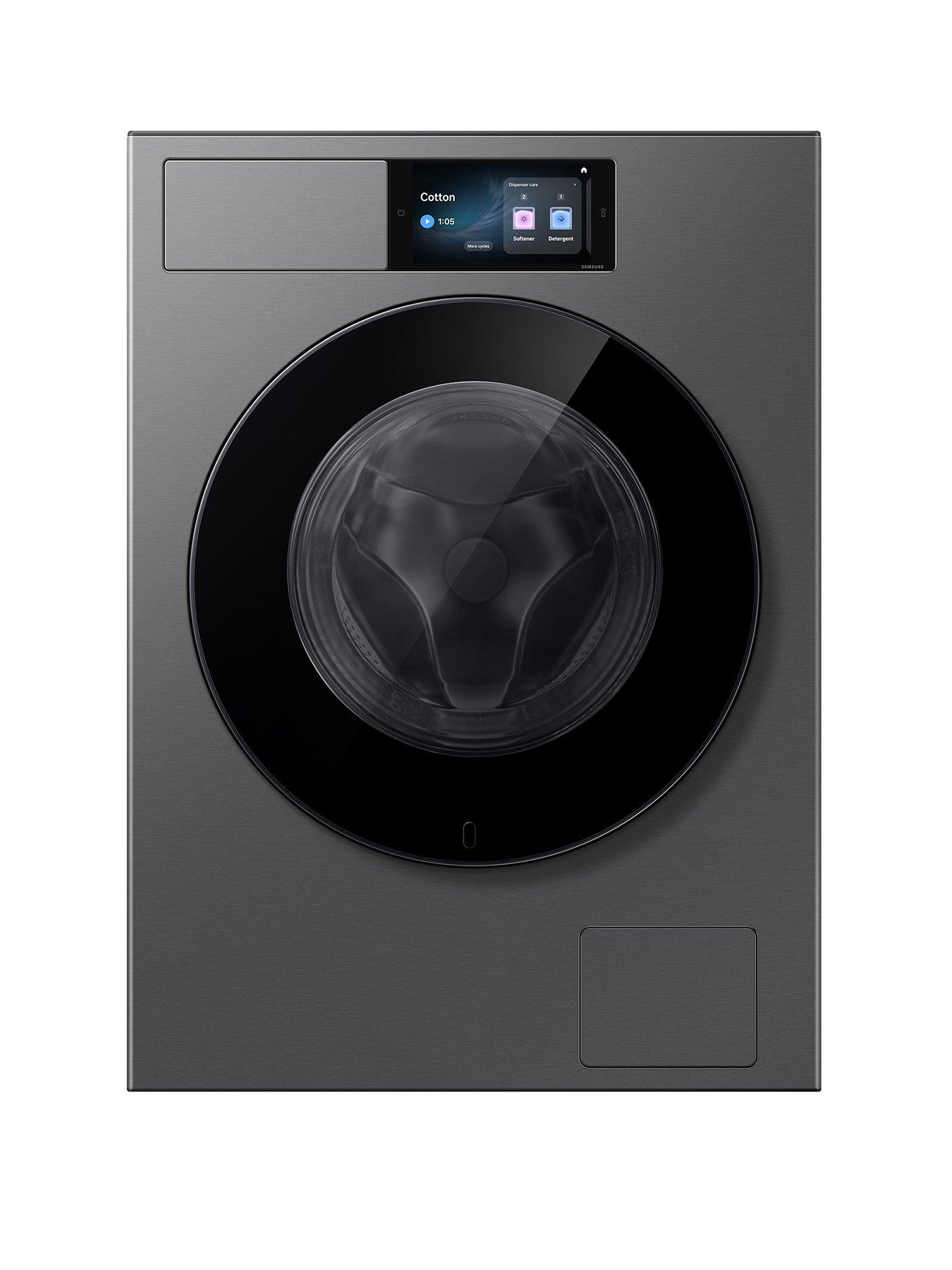 Samsung Series 9 AI Home WF90H09C4ST1 9kg Load, 1400rpm Spin Smart washing Machine - Dark Steel