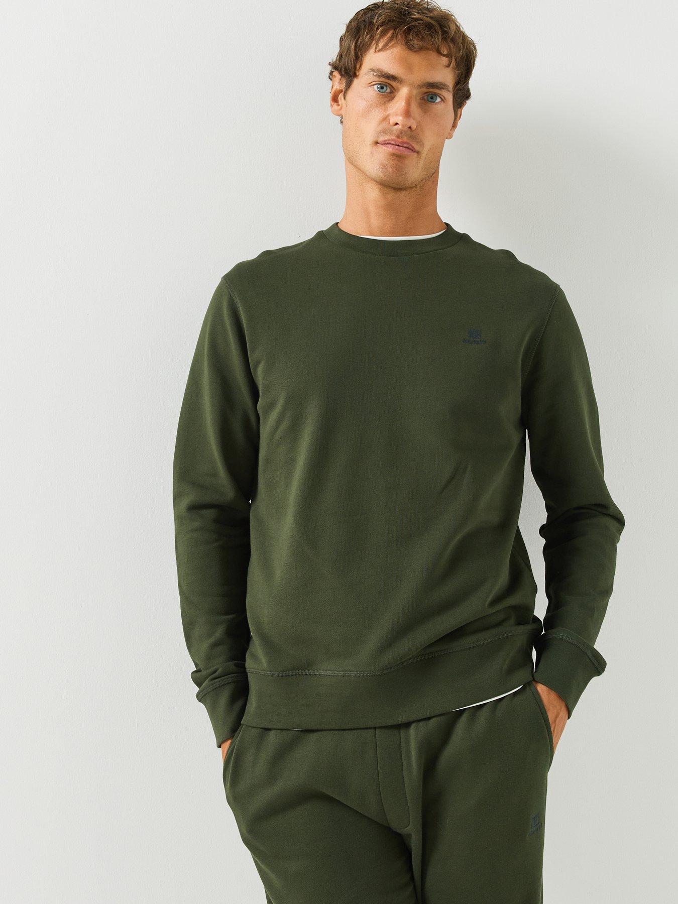 Image 5 of 5 of Hackett Heritage Small Logo Crew Neck Sweatshirt - Dark Green