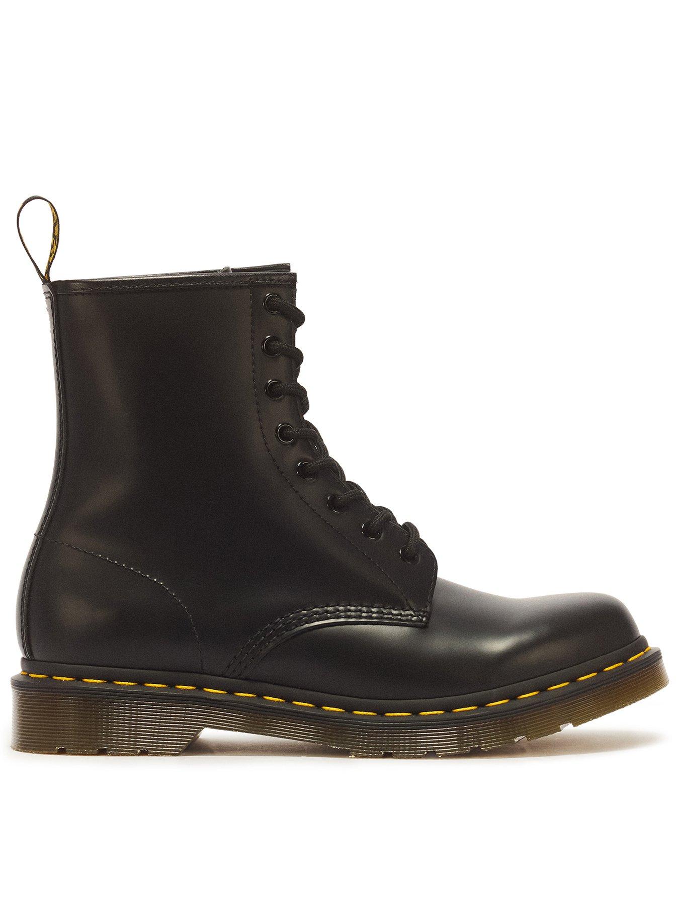 Dr Martens 1460 Soft Leather Lace Up Boots, Black, Size 6, Women