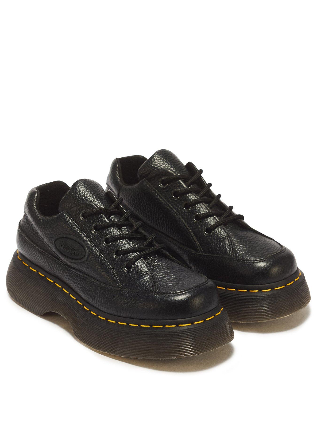 Image 2 of 7 of Dr Martens uzz 5-Eye Milled Nappa Leather Shoes - Black