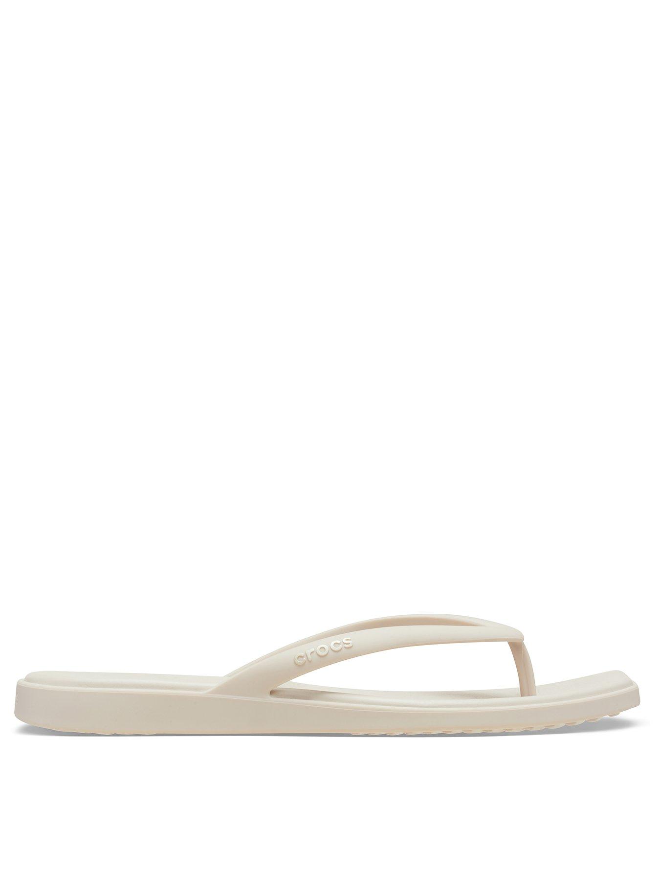 Crocs Miami Flip Flops - Cocoa Cream