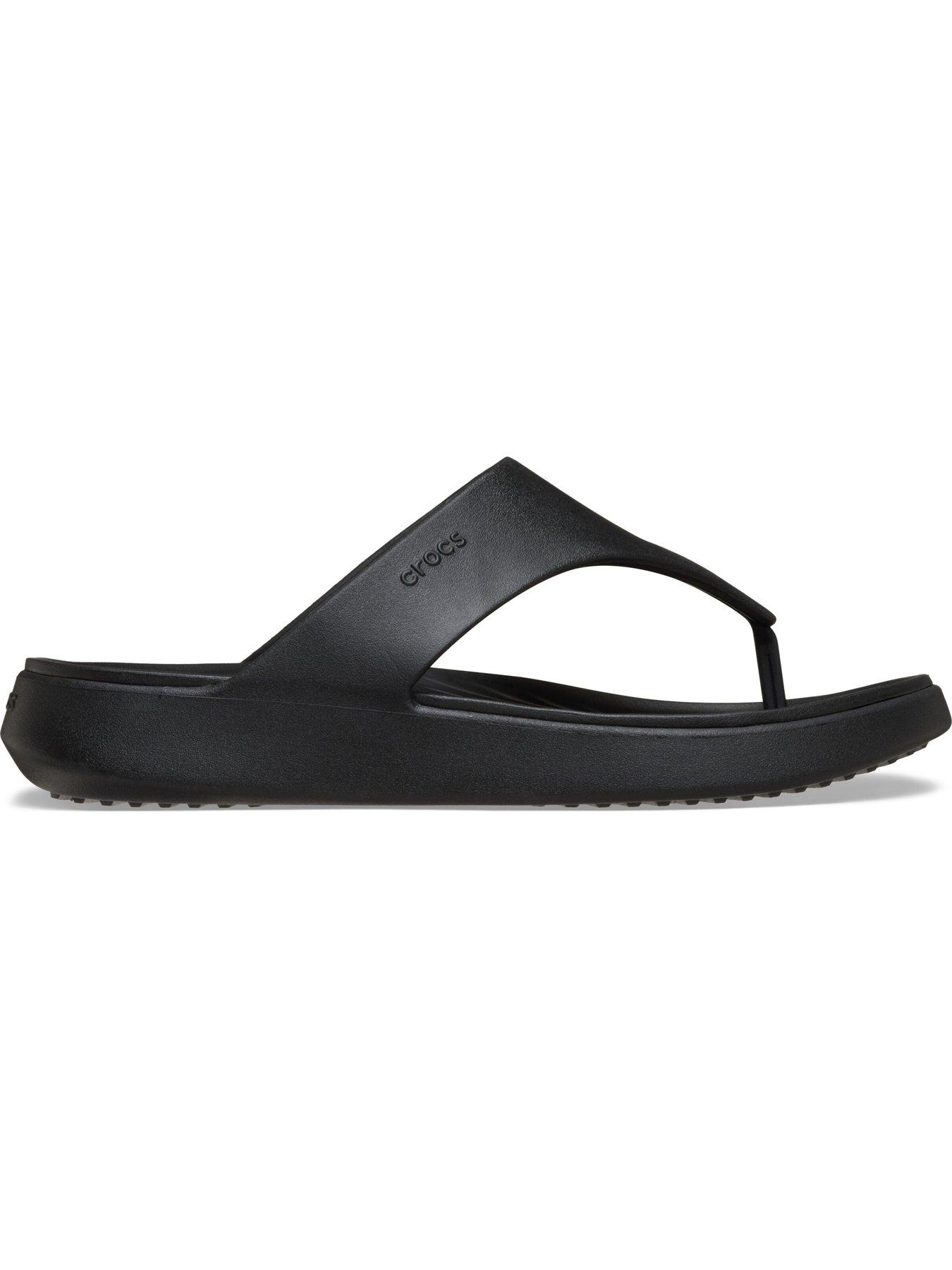 Crocs Getaway Triangle Flip Sandal - Black
