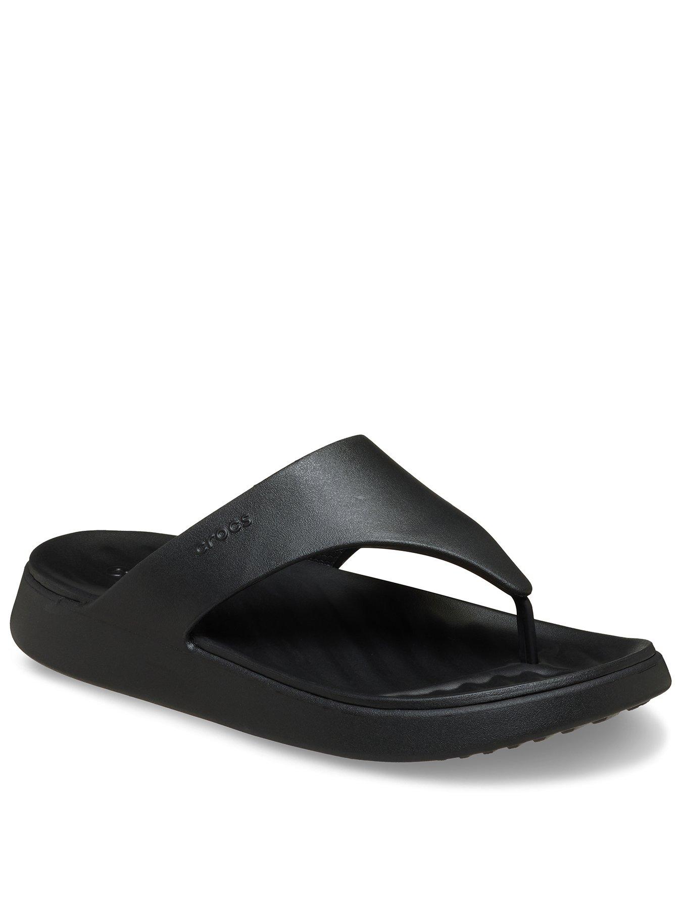 Crocs Getaway Triangle Flip Sandal - Black
