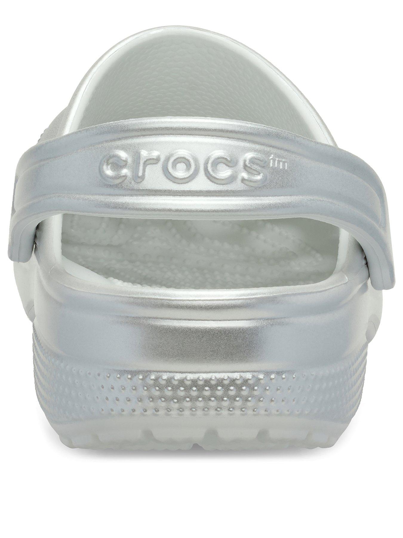 Image 3 of 6 of Crocs Classic Tinted Metallic Clogs - Moonlight