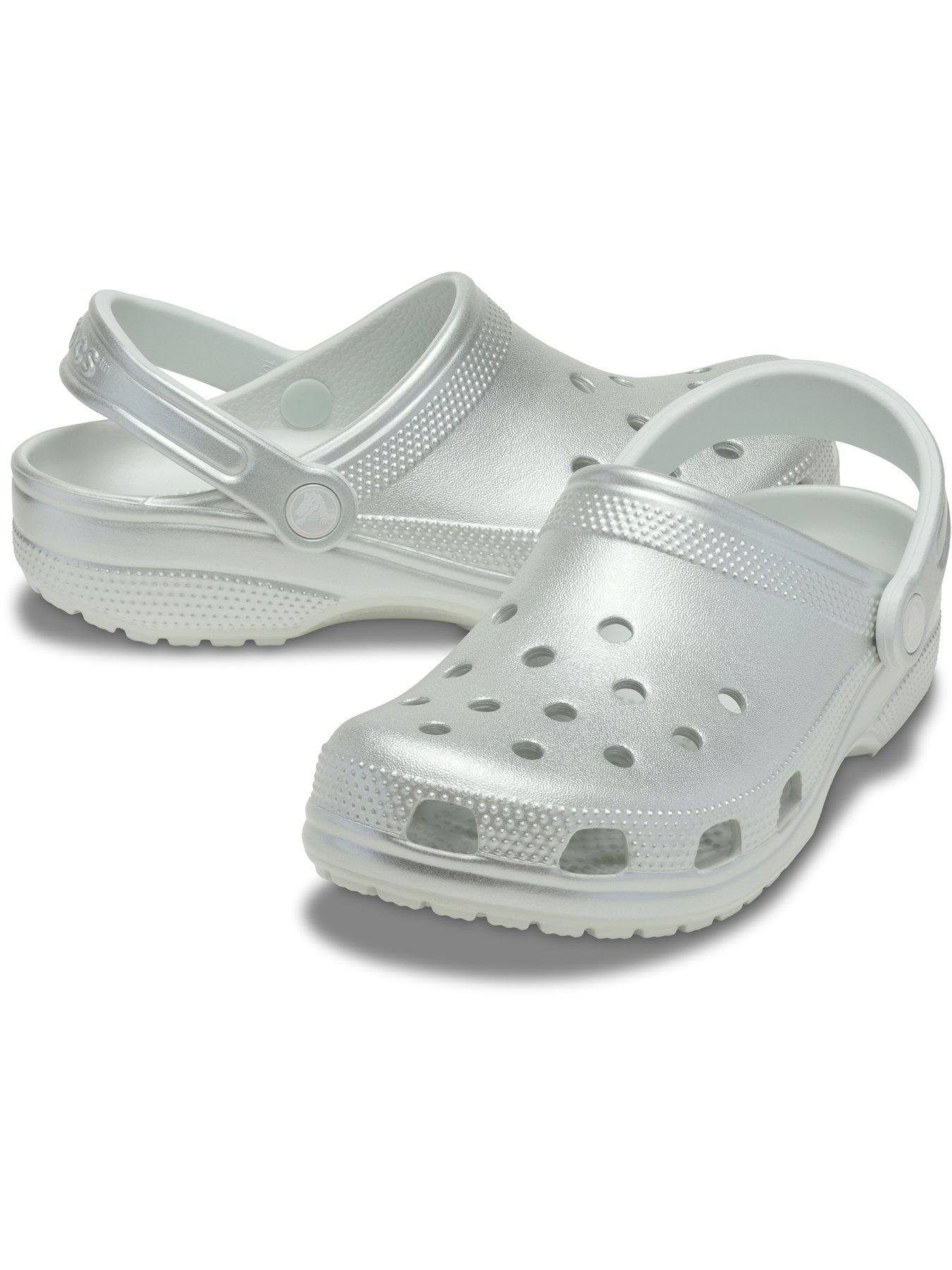 Image 6 of 6 of Crocs Classic Tinted Metallic Clogs - Moonlight