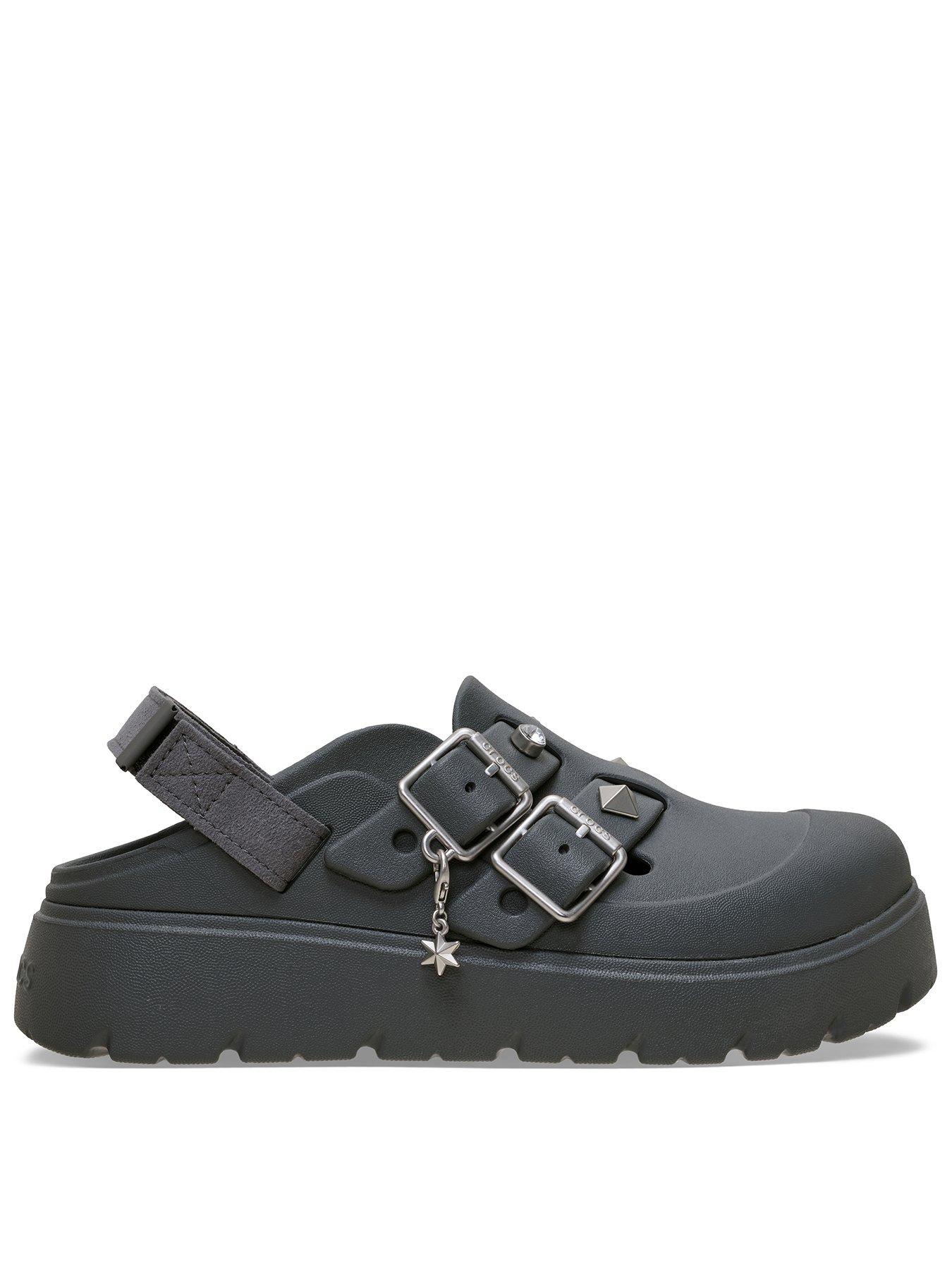 Image 2 of 6 of Crocs Loaferette Star Studded Clogs - Black