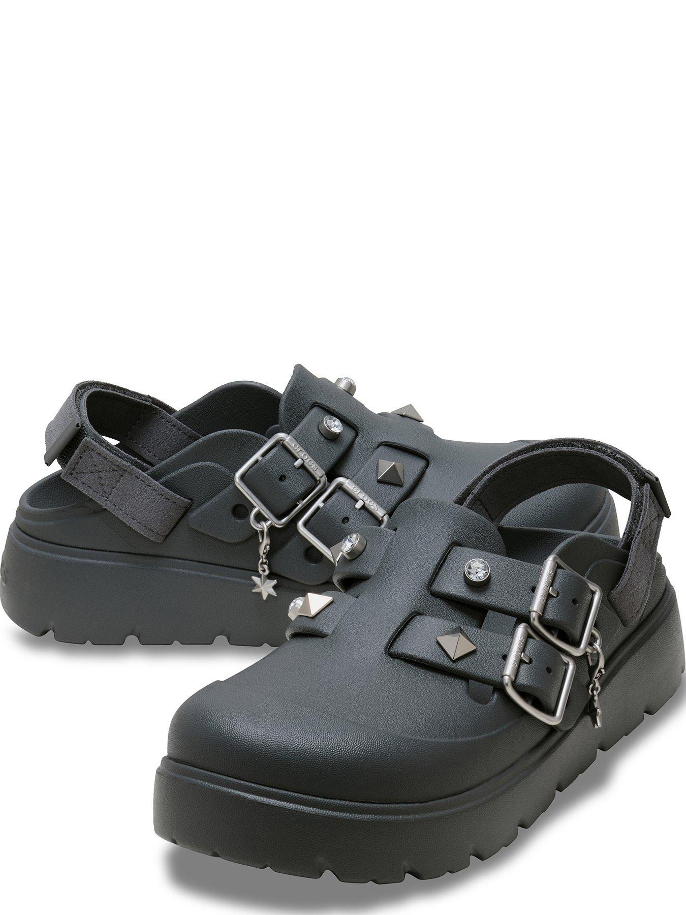 Image 5 of 6 of Crocs Loaferette Star Studded Clogs - Black