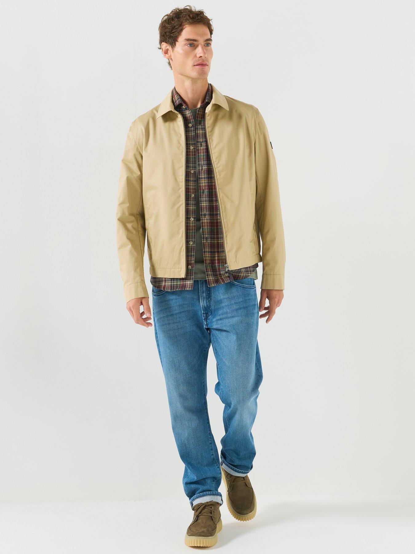 Image 3 of 6 of Hackett Heritage Harrington Jacket - Beige