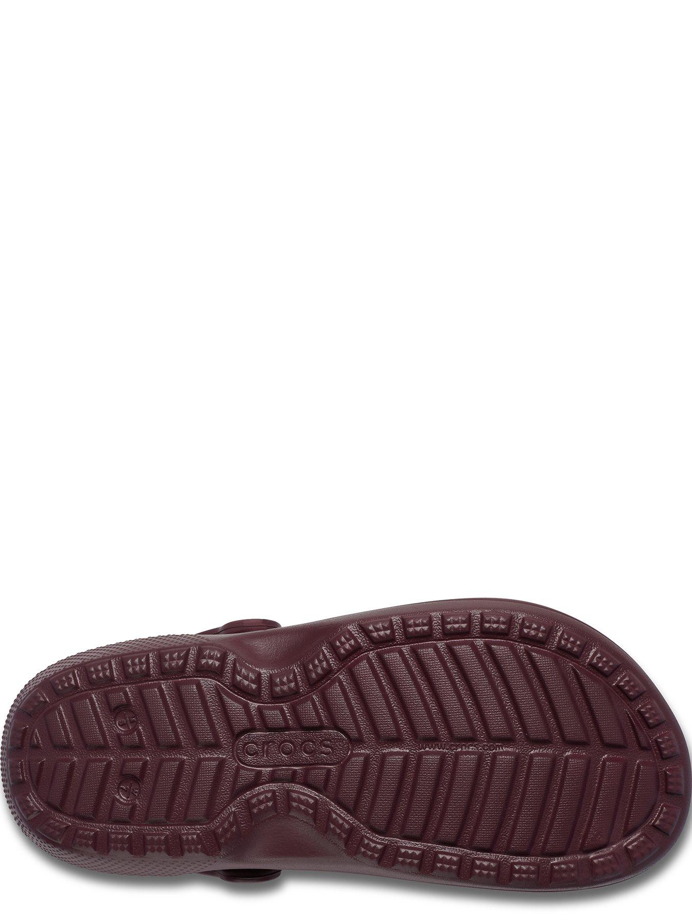 Image 5 of 7 of Crocs Classic Fleece Lined Clogs - Red