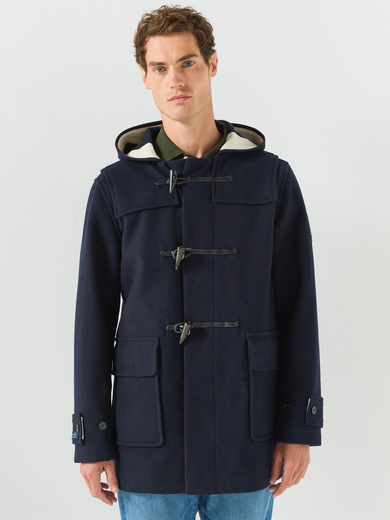 Image 1 of 6 of Hackett Men's Heritage Duffle Coat - Navy