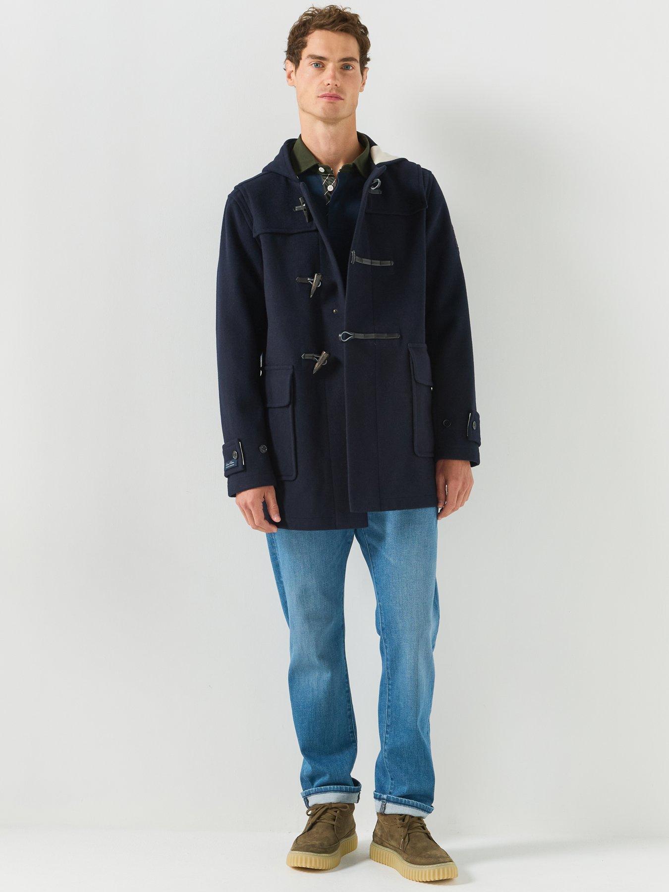 Image 3 of 6 of Hackett Men's Heritage Duffle Coat - Navy