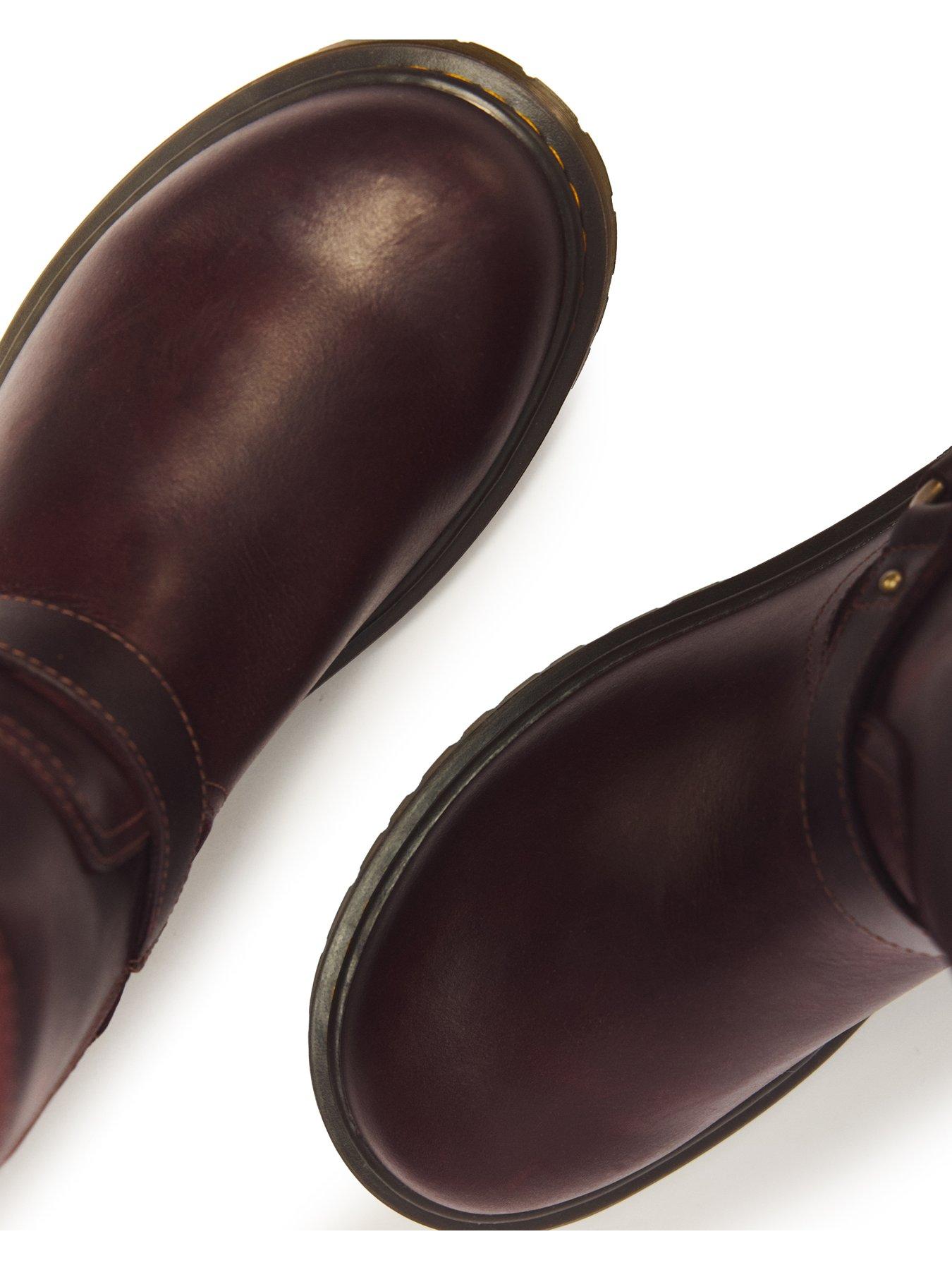 Image 7 of 7 of Dr Martens Youth Genaya Leather Harness Rigger Boots - Brown
