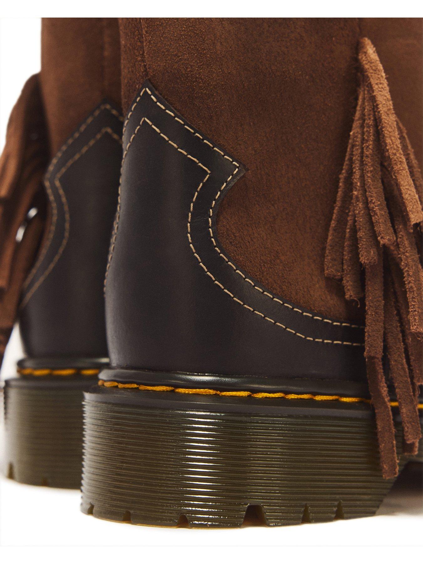 Image 7 of 7 of Dr Martens Junior Genaya Rodeo Rigger Boot - Dark Brown