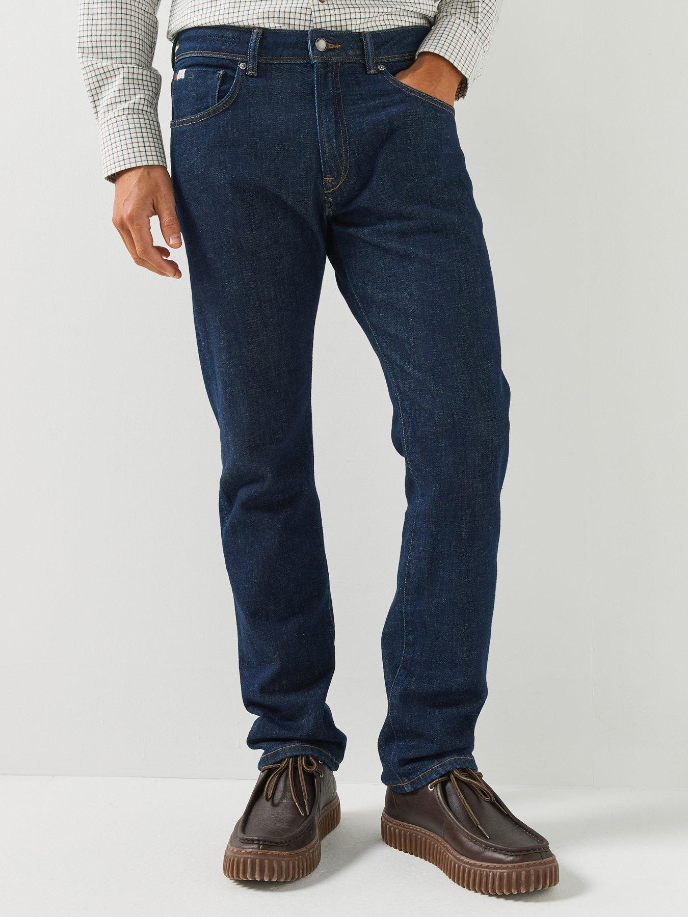 Image 1 of 6 of Hackett Heritage Rinse Denim Jeans - Dark Blue