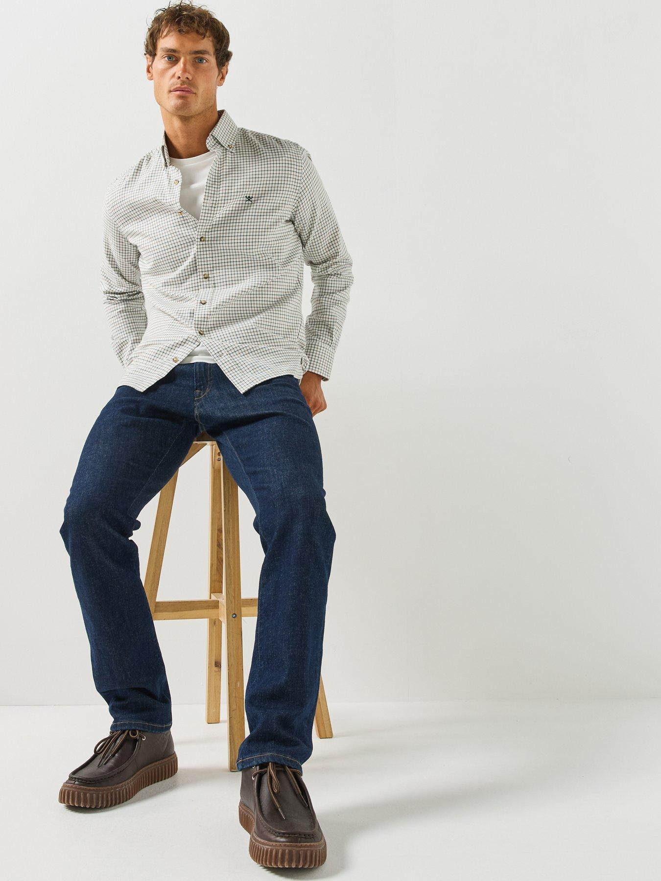 Image 6 of 6 of Hackett Heritage Rinse Denim Jeans - Dark Blue