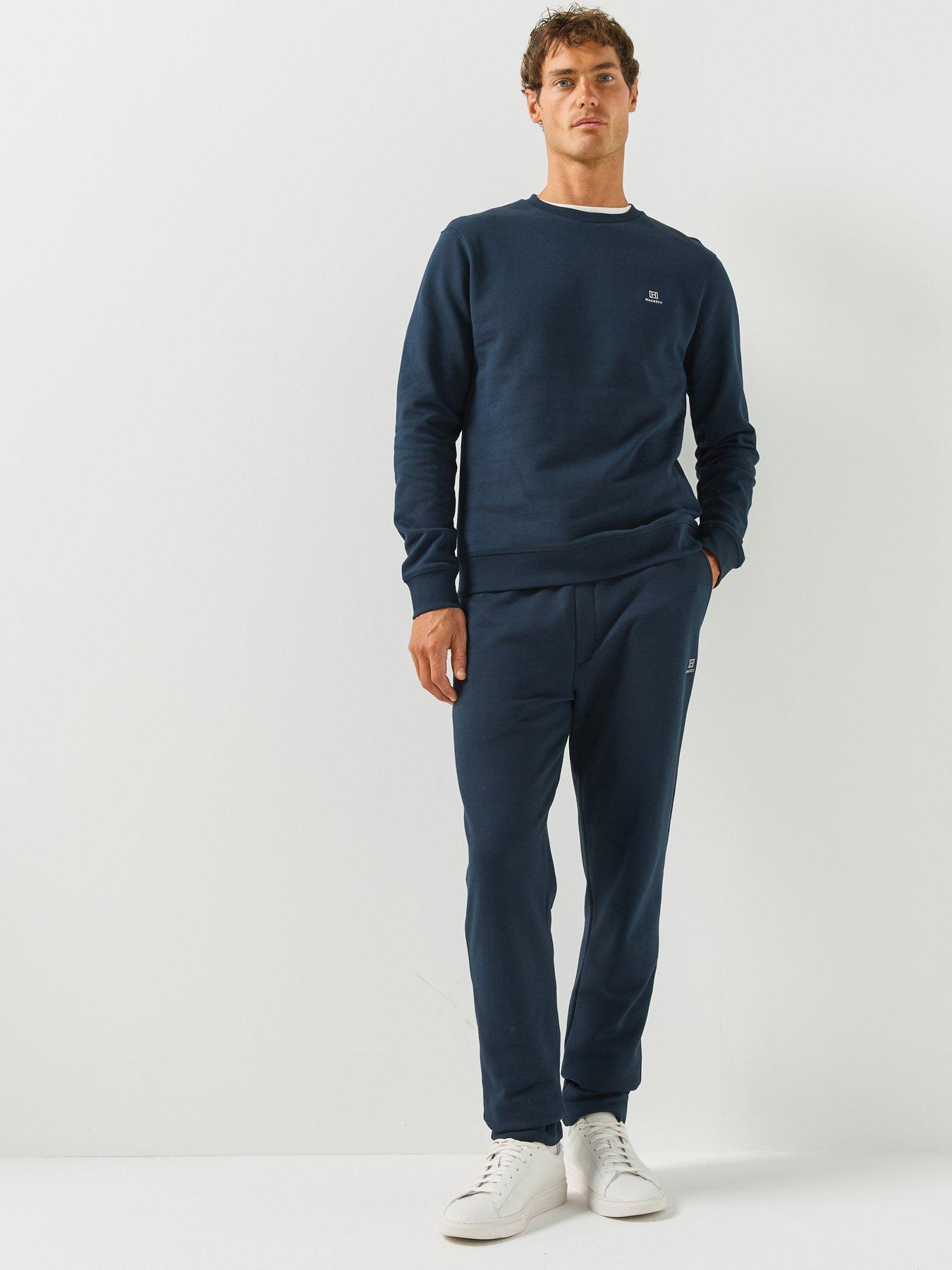 Image 3 of 5 of Hackett Heritage H Small Logo Crew Sweatshirt - Navy