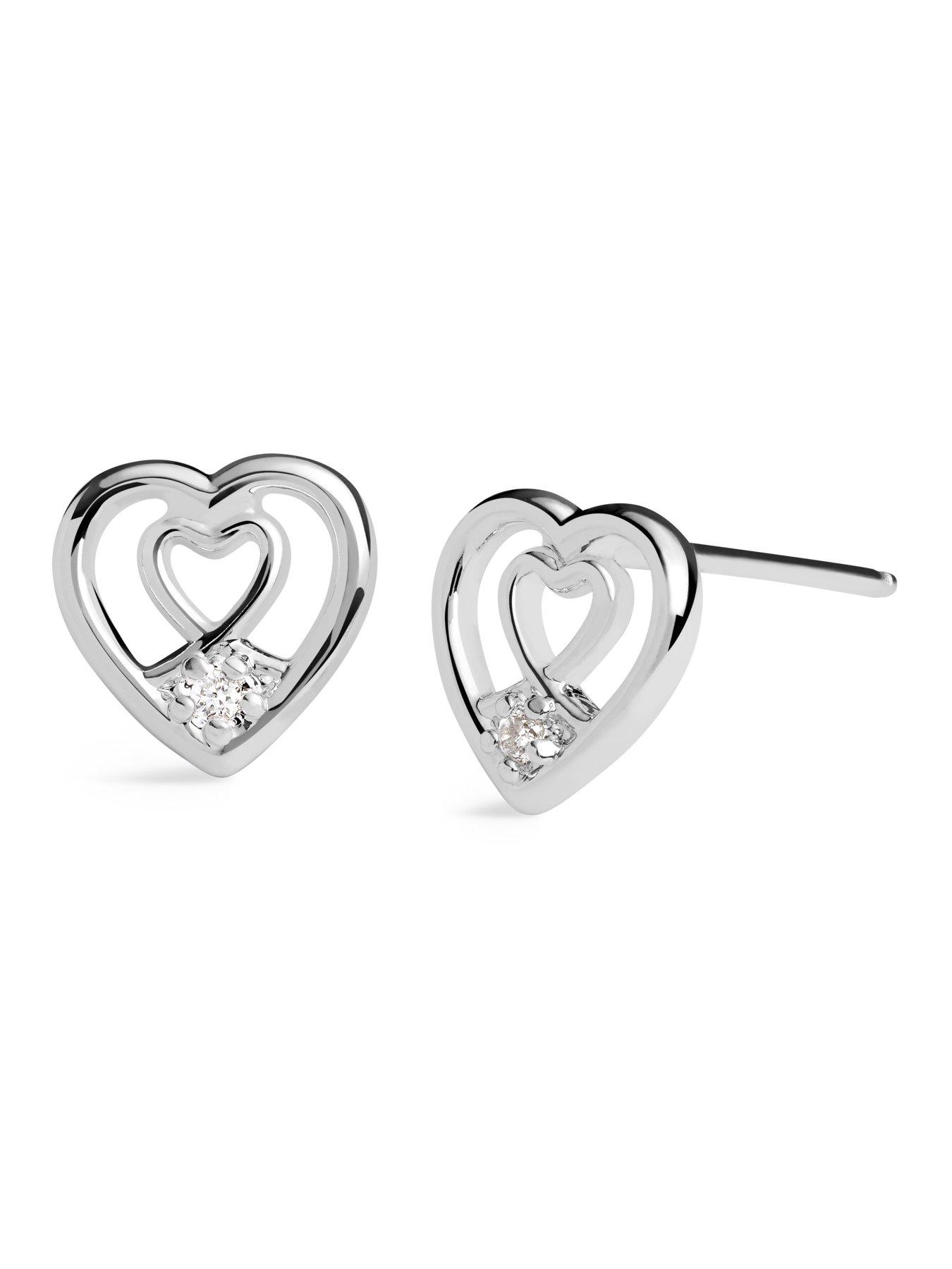 Image 4 of 6 of Joma Jewellery Laboratory Grown Diamond A Little Wonderful Daughter Stud Earrings - Silver Plated