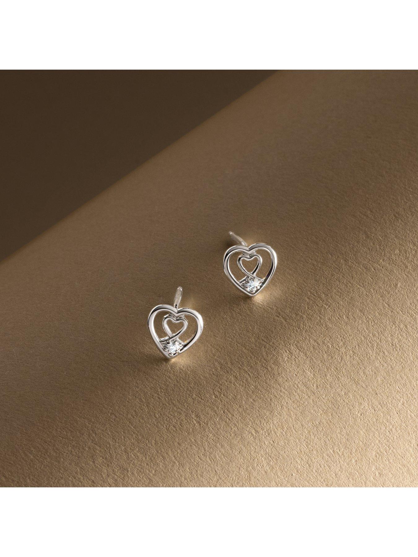 Image 5 of 6 of Joma Jewellery Laboratory Grown Diamond A Little Wonderful Daughter Stud Earrings - Silver Plated