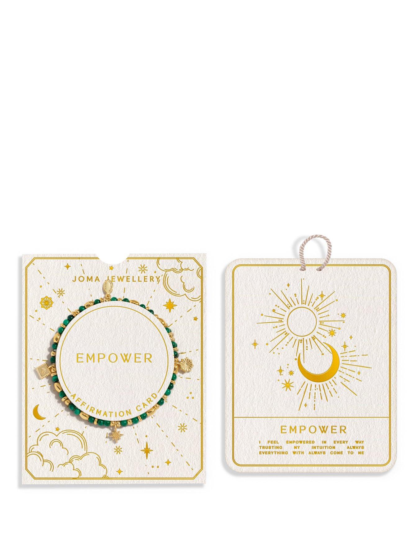 Image 1 of 7 of Joma Jewellery Affirmation Card Empower Bracelet - Gold-plated