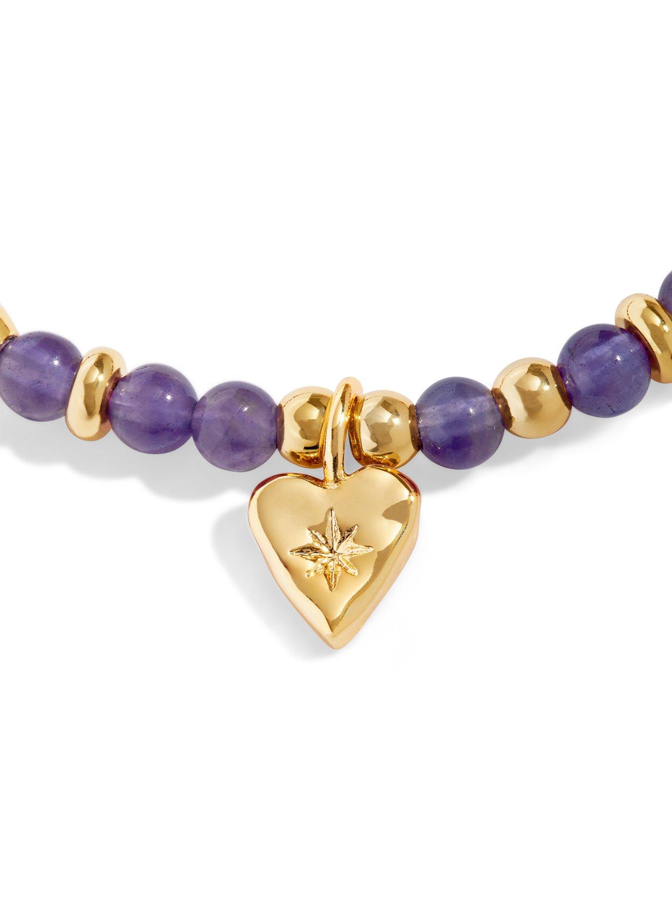 Image 4 of 7 of Joma Jewellery Affirmation Card Gratitude Bracelet - Gold-plated