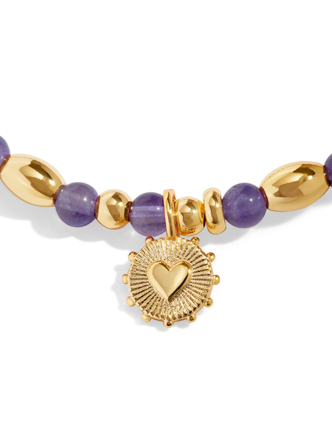 Image 5 of 7 of Joma Jewellery Affirmation Card Gratitude Bracelet - Gold-plated