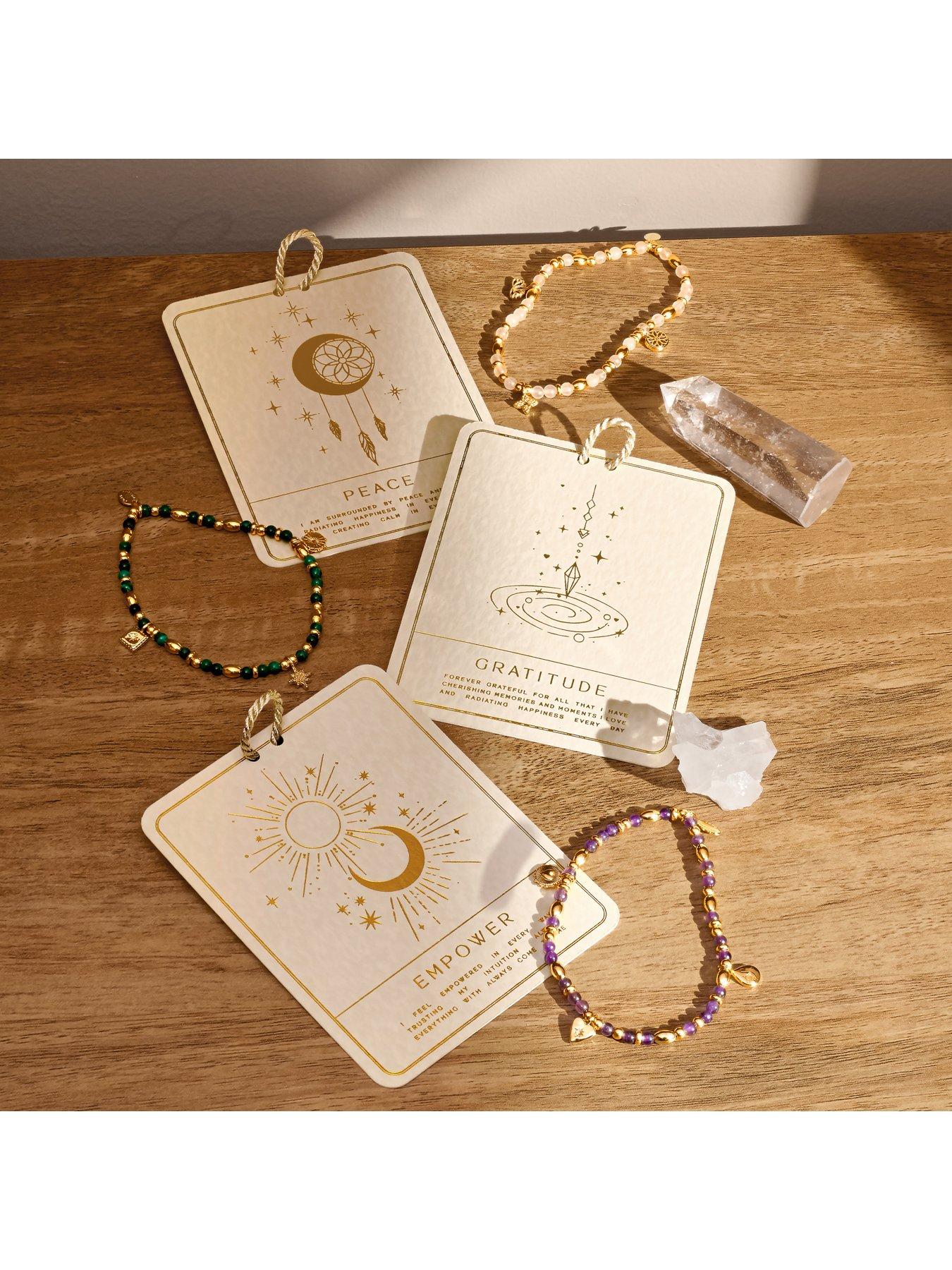 Image 6 of 7 of Joma Jewellery Affirmation Card Gratitude Bracelet - Gold-plated