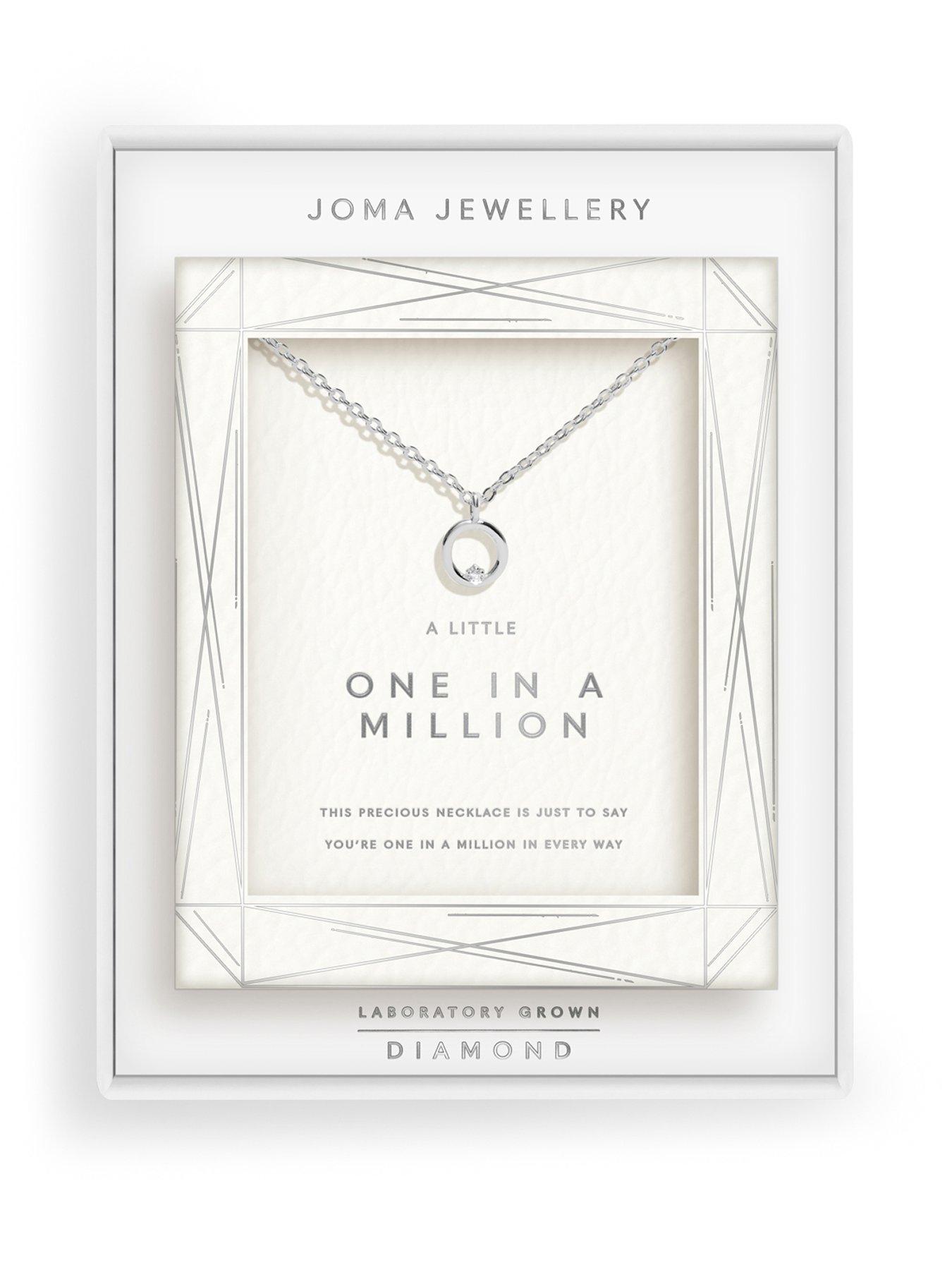 Image 1 of 5 of Joma Jewellery Laboratory Grown Diamond A Little One In A Million Necklace - Silver Plated