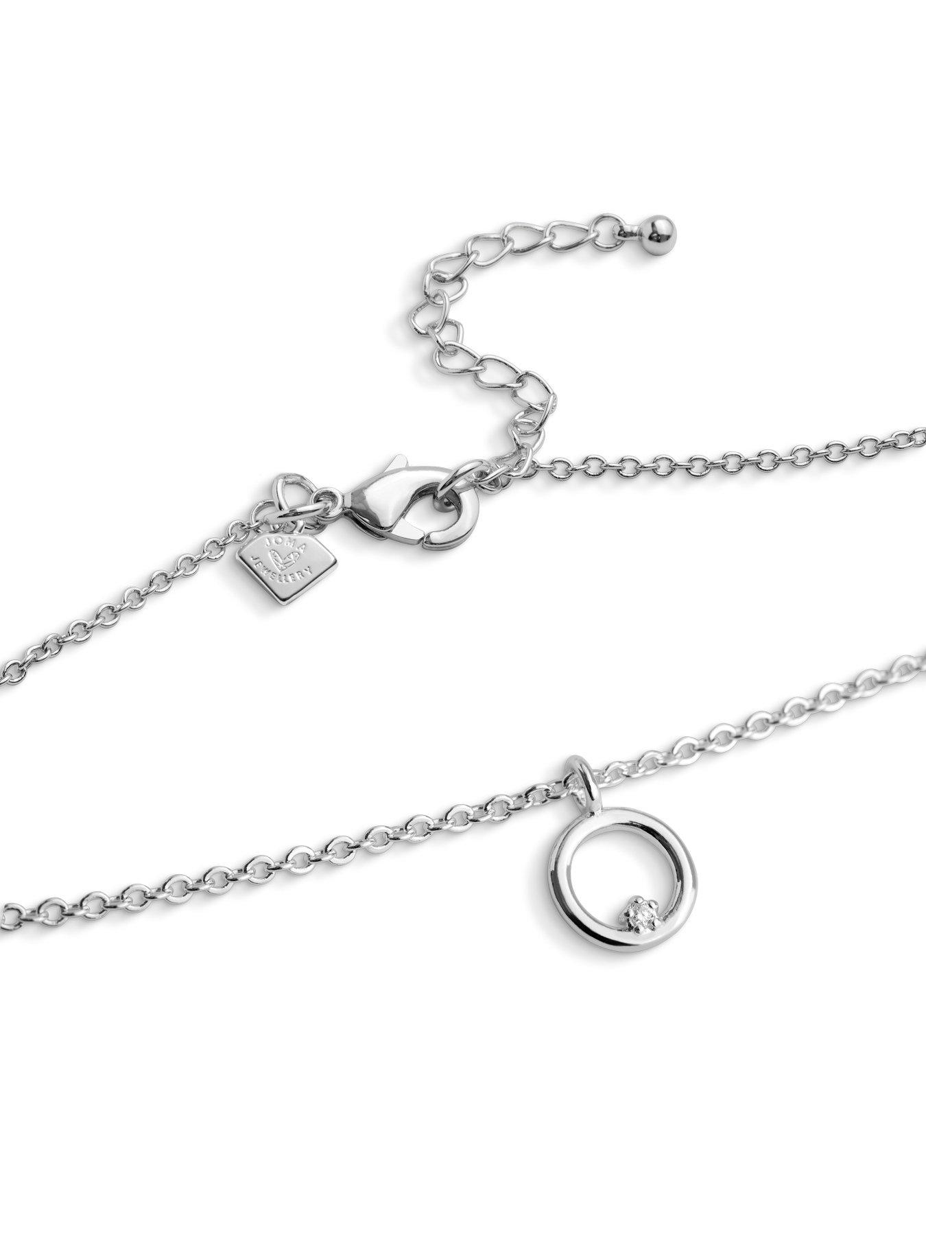Image 4 of 5 of Joma Jewellery Laboratory Grown Diamond A Little One In A Million Necklace - Silver Plated