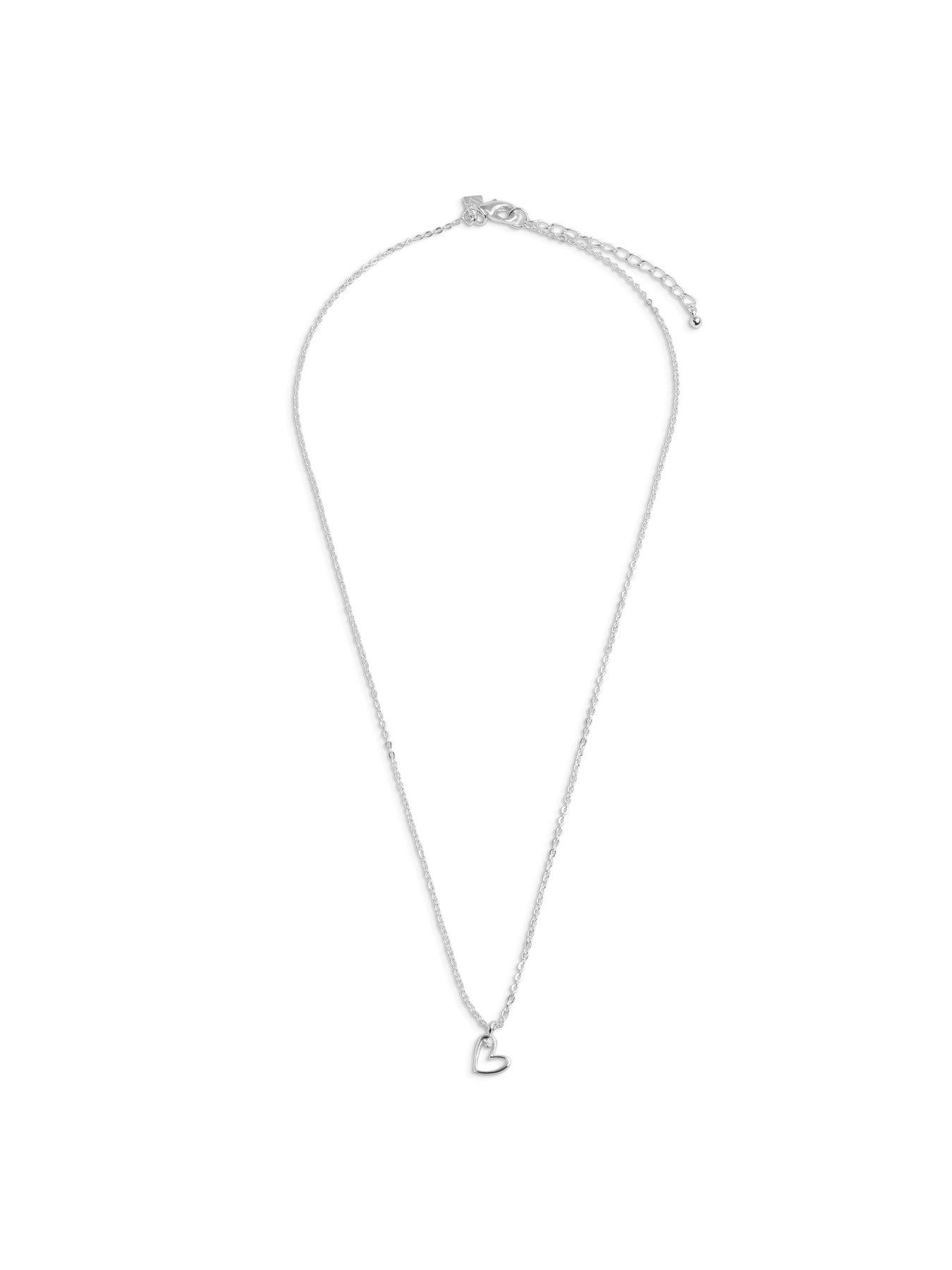 Image 2 of 6 of Joma Jewellery Laboratory Grown Diamond A Little With Love Necklace - Silver Plated