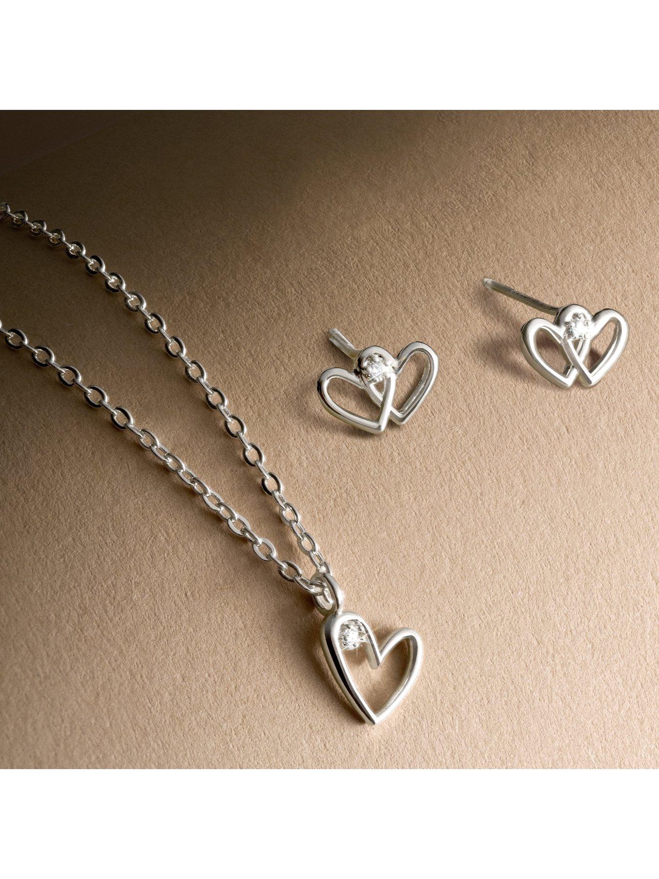 Image 5 of 6 of Joma Jewellery Laboratory Grown Diamond A Little With Love Necklace - Silver Plated