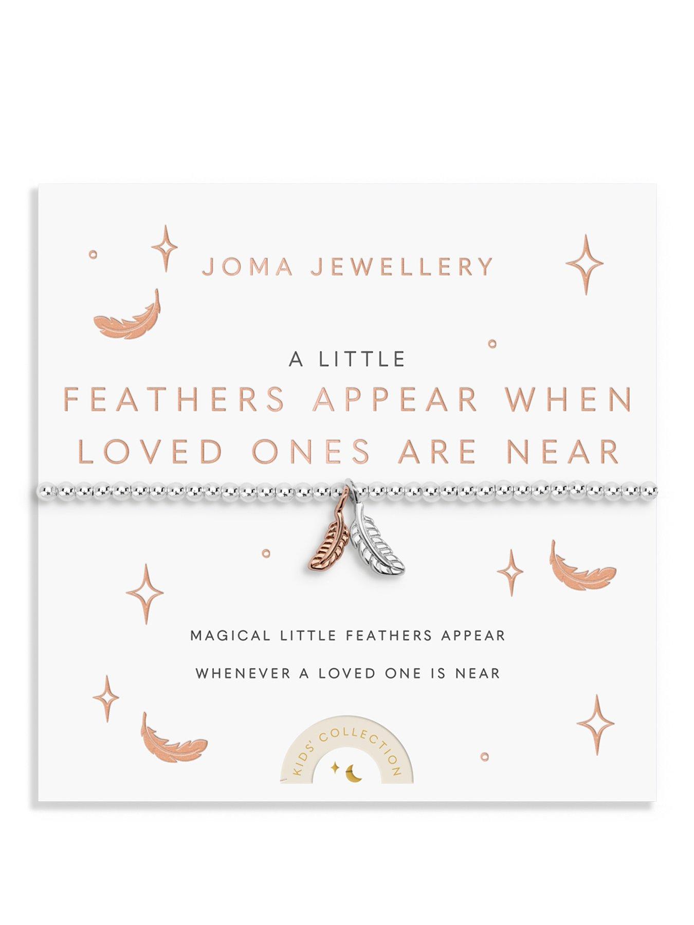 Joma Jewellery Kids A Little Feathers Appear When Loved Ones Are Near Bracelet - Silver  &  Rose Gold-plating