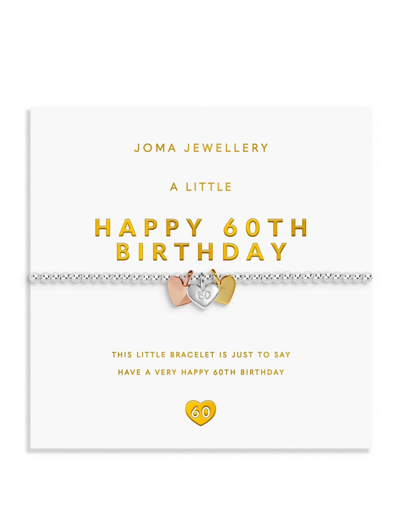 Joma Jewellery A LITTLE CHARMED MOMENTS 'HAPPY 60TH BIRTHDAY' Bracelet