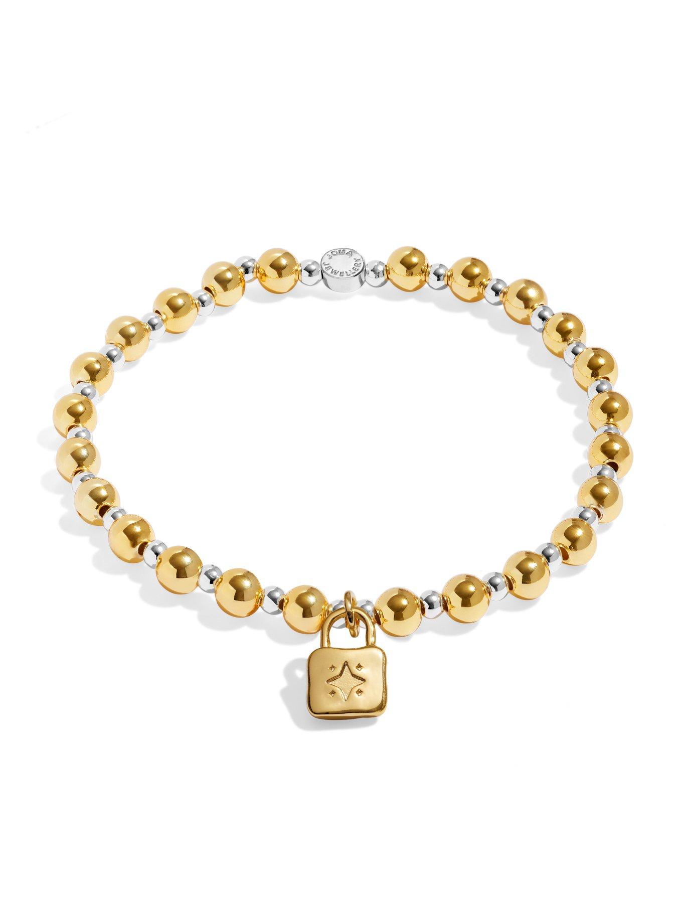 Image 3 of 6 of Joma Jewellery Words To Treasure Strength Bracelet - Silver &amp; Gold- plated