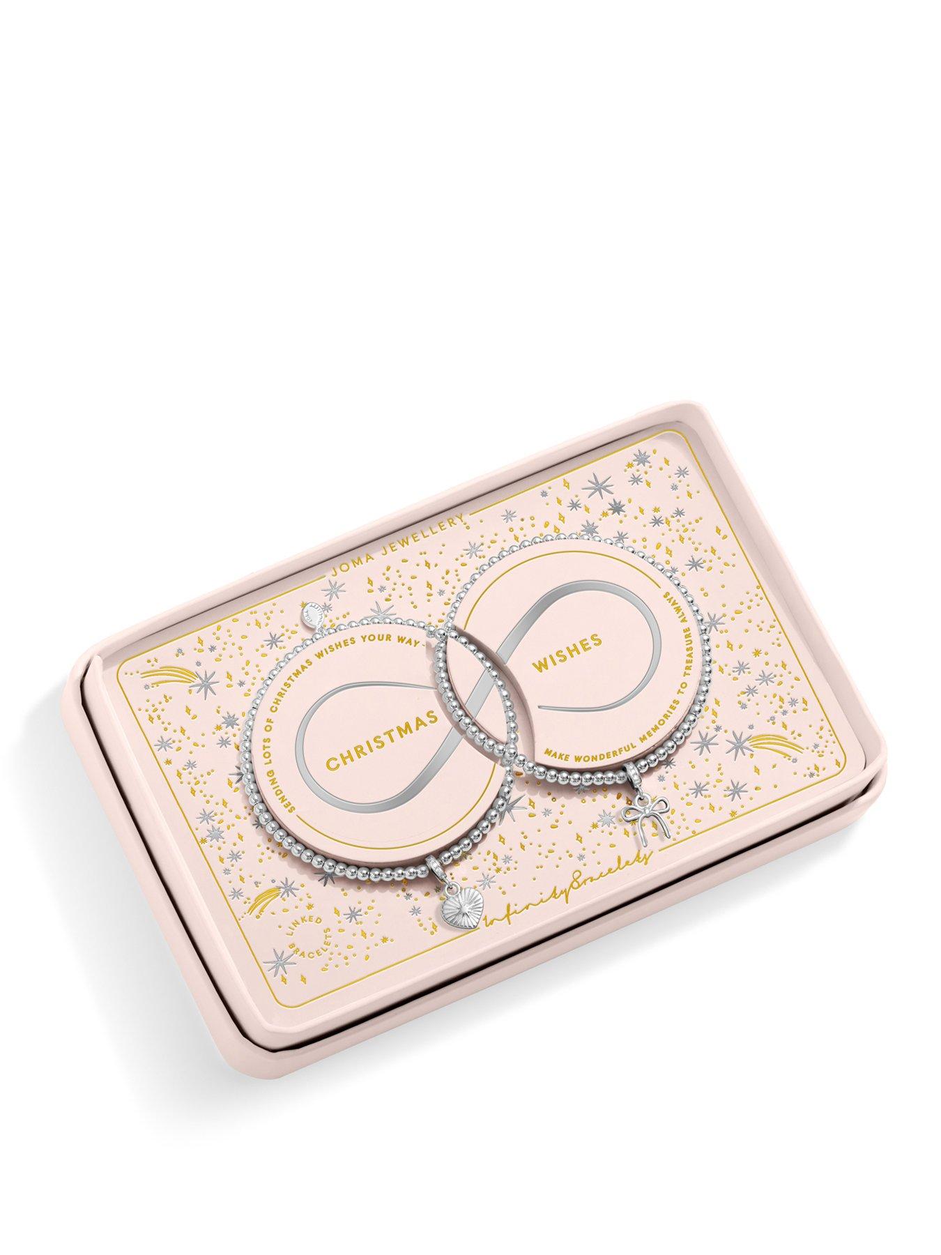 Image 1 of 5 of Joma Jewellery Christmas Infinity Bracelets CHhristmas Wishes Linked Bracelet - Silver plated