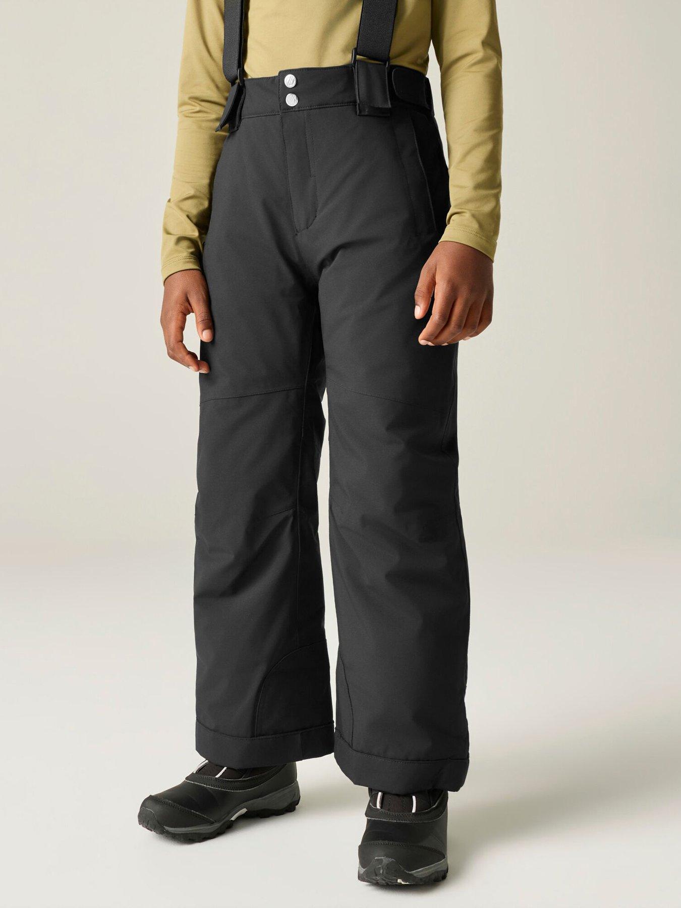 Image 1 of 7 of Dare 2b Kids Outmove III Adjustable Braces Bib Ski Pants - Black