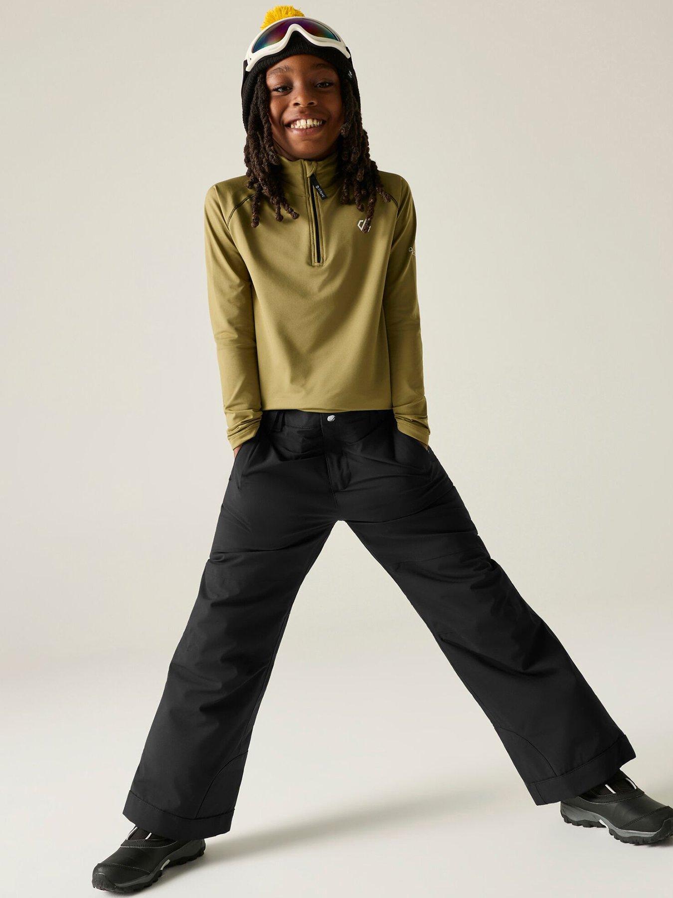 Image 3 of 7 of Dare 2b Kids Outmove III Adjustable Braces Bib Ski Pants - Black