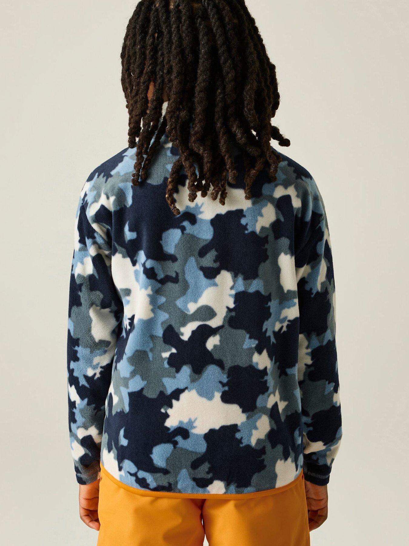 Image 2 of 7 of Dare 2b Kids Wing It Camo Full Zip Ski Fleece Jacket - Blue