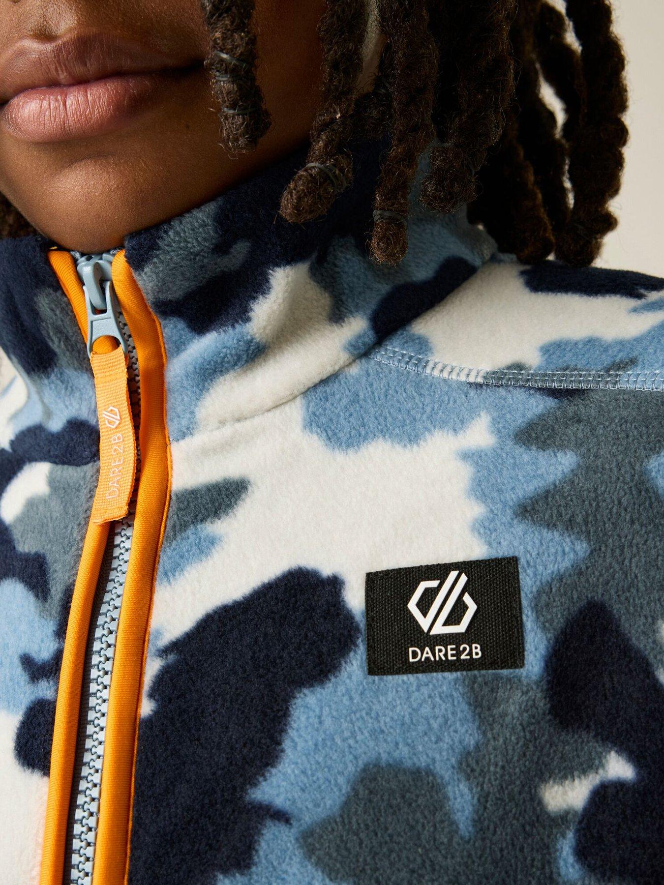 Image 6 of 7 of Dare 2b Kids Wing It Camo Full Zip Ski Fleece Jacket - Blue