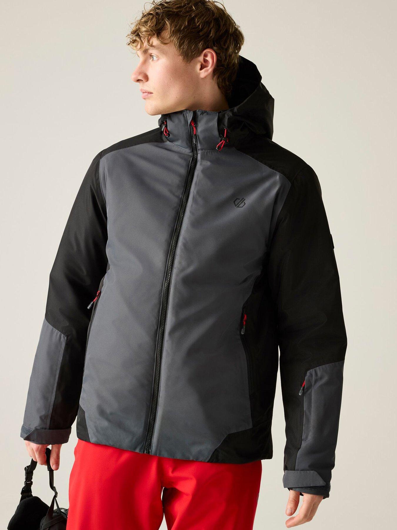 Image 1 of 7 of Dare 2b Mens Precision II Waterproof Hooded Insulated Ski Jacket - Black